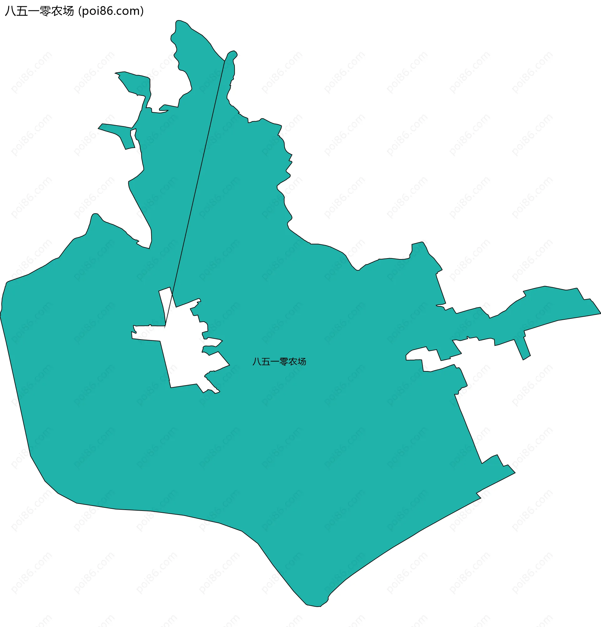 八五一零农场边界地图
