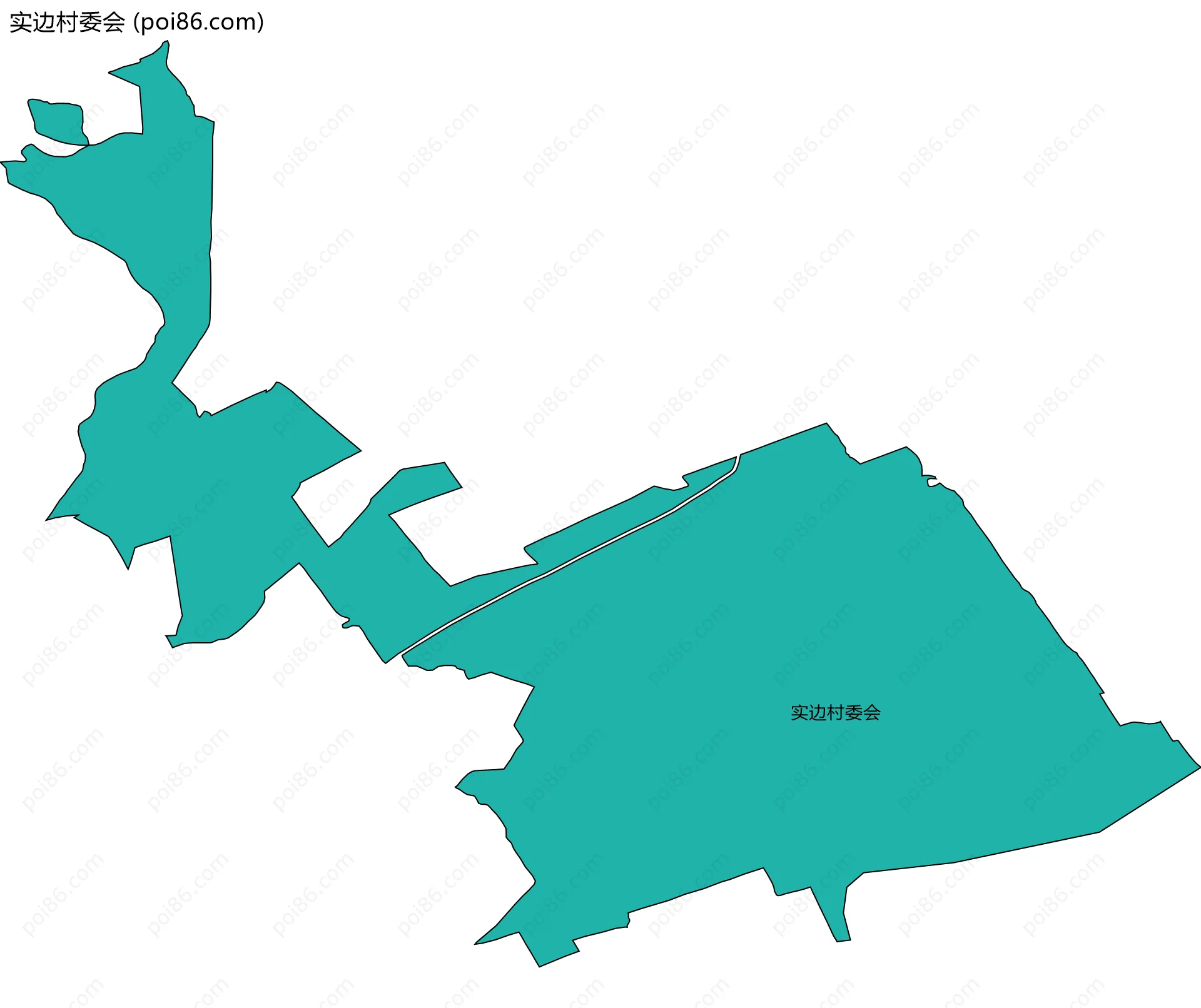 实边村委会边界地图
