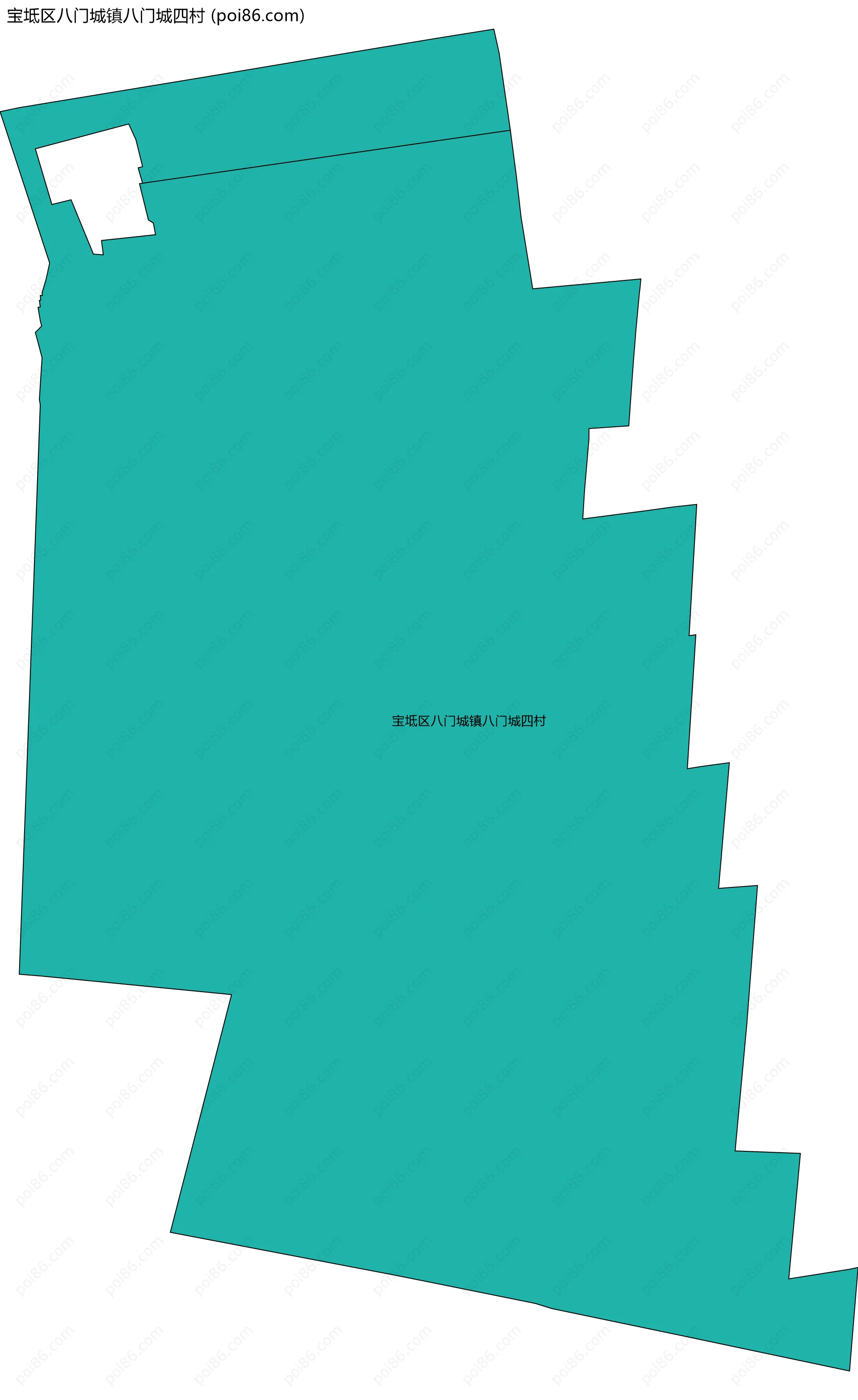 宝坻区八门城镇八门城四村边界地图