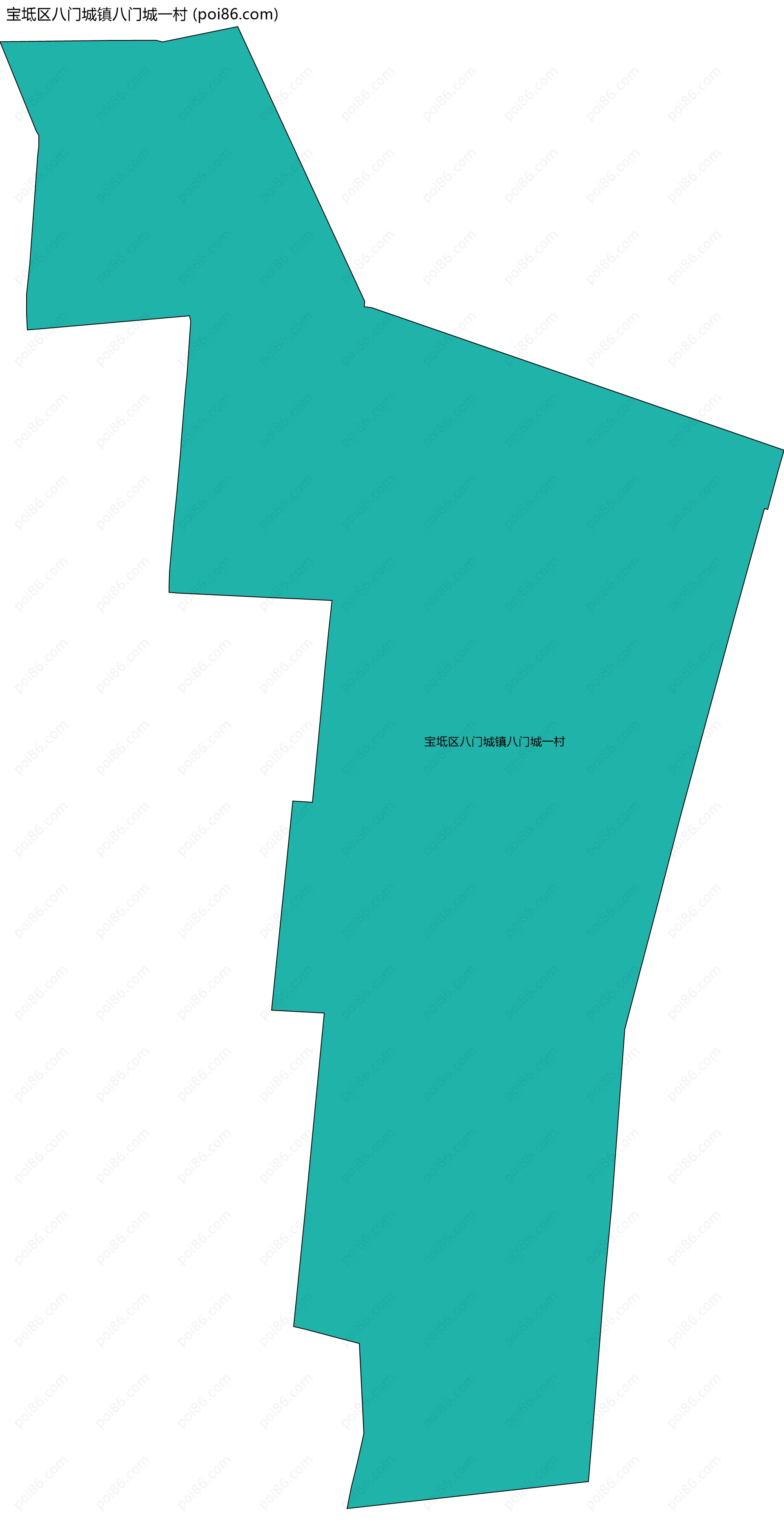 宝坻区八门城镇八门城一村边界地图