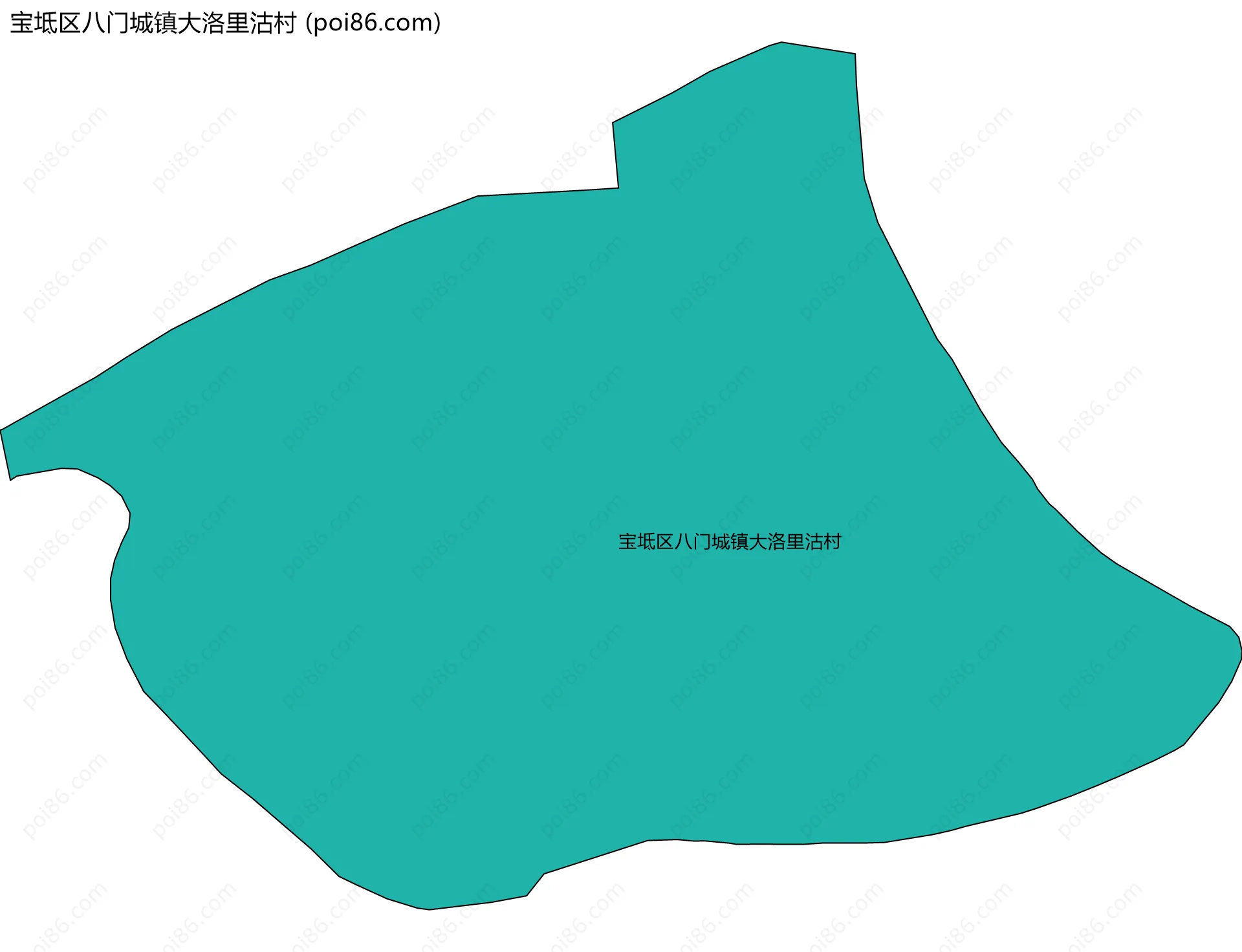宝坻区八门城镇大洛里沽村边界地图