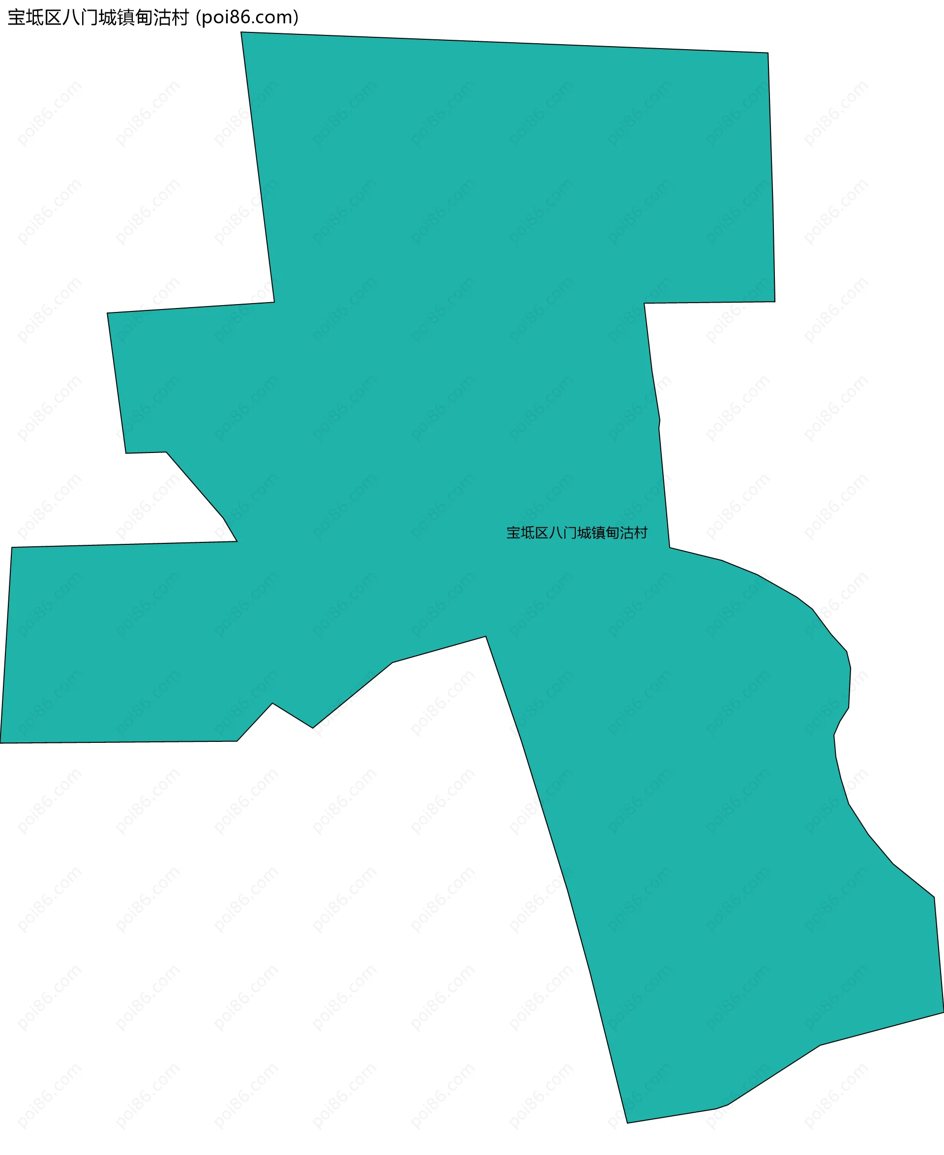 宝坻区八门城镇甸沽村边界地图