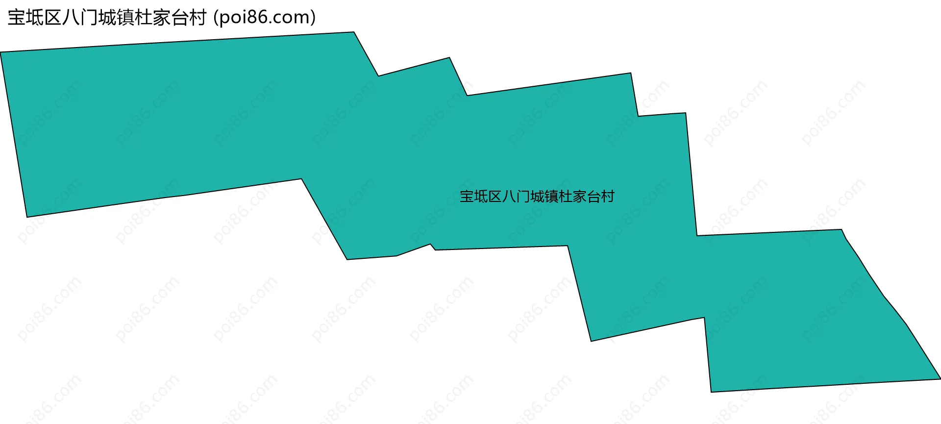 宝坻区八门城镇杜家台村边界地图