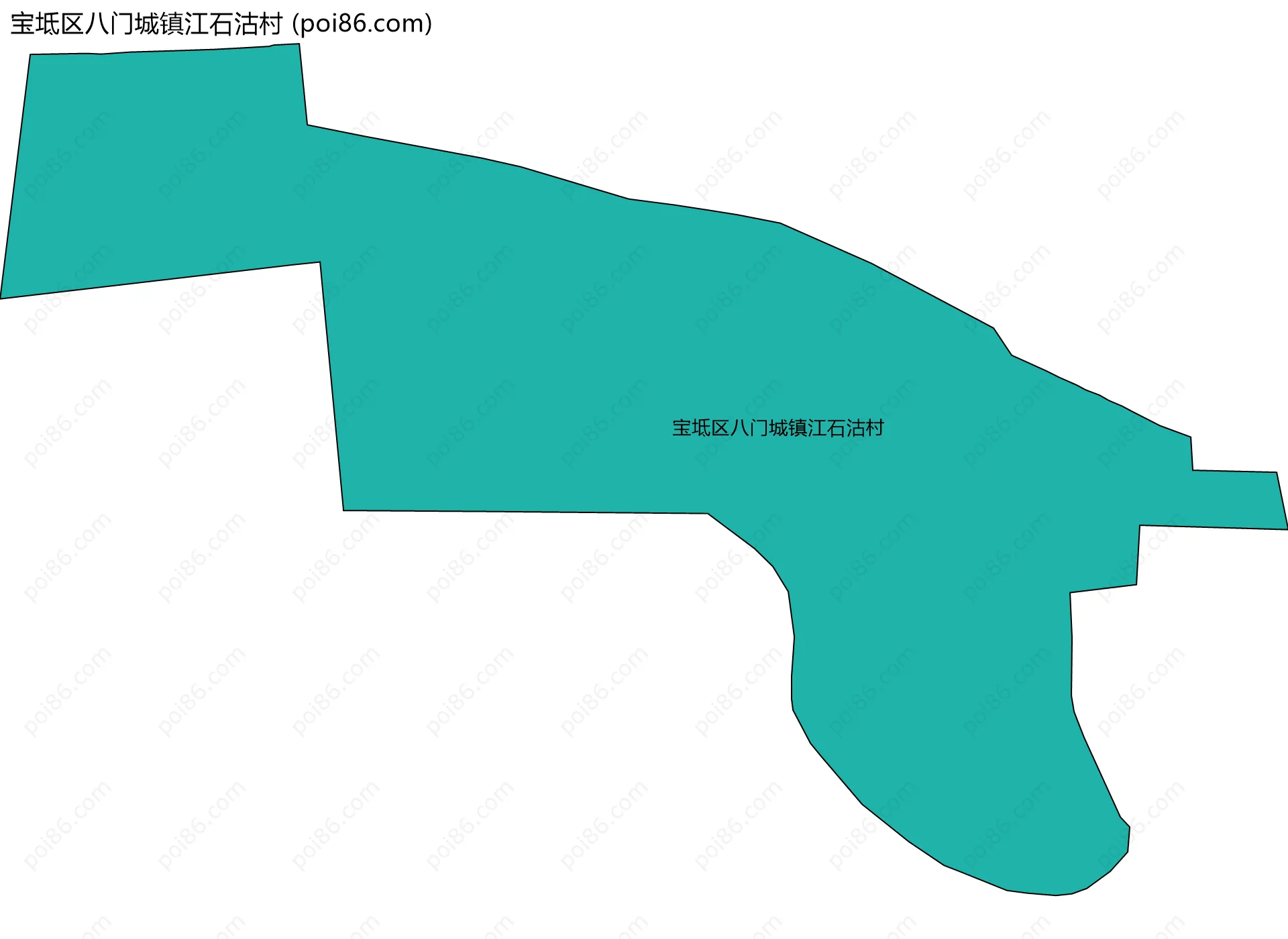 宝坻区八门城镇江石沽村边界地图