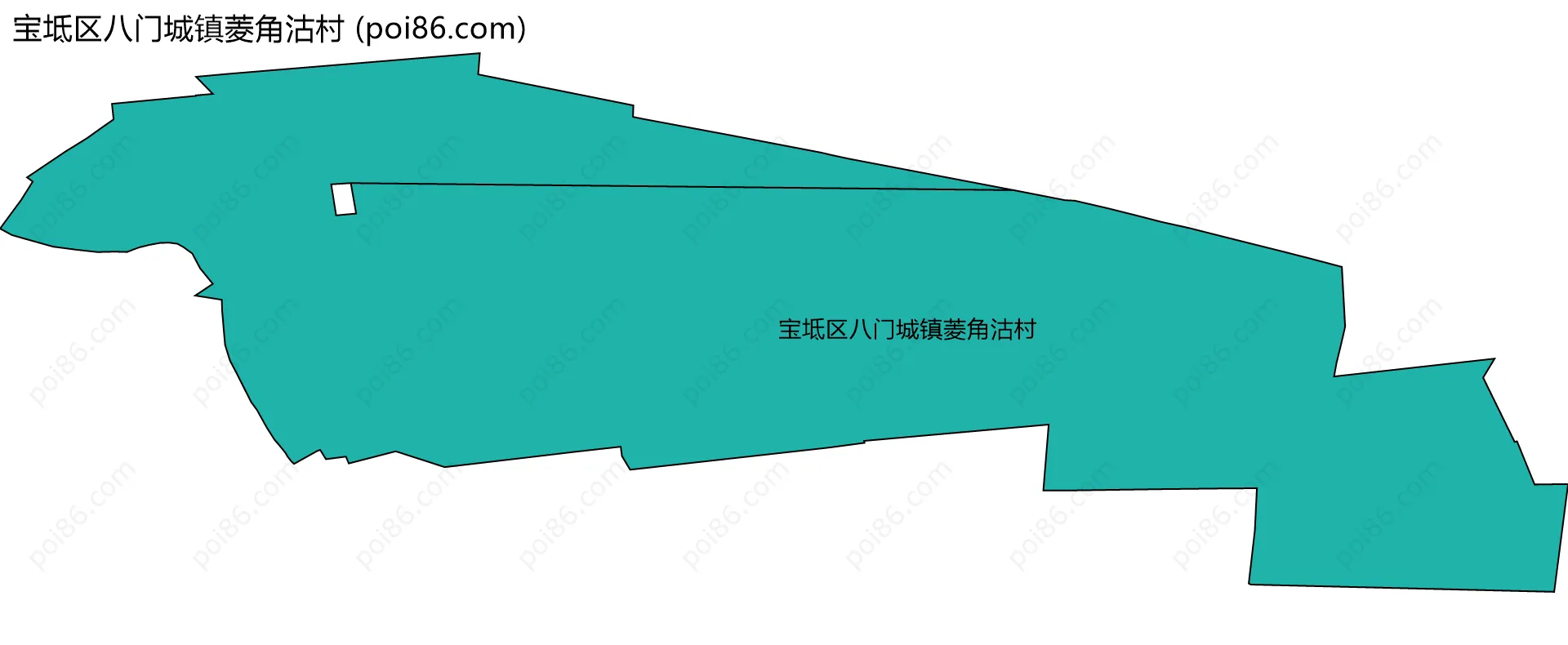 宝坻区八门城镇菱角沽村边界地图