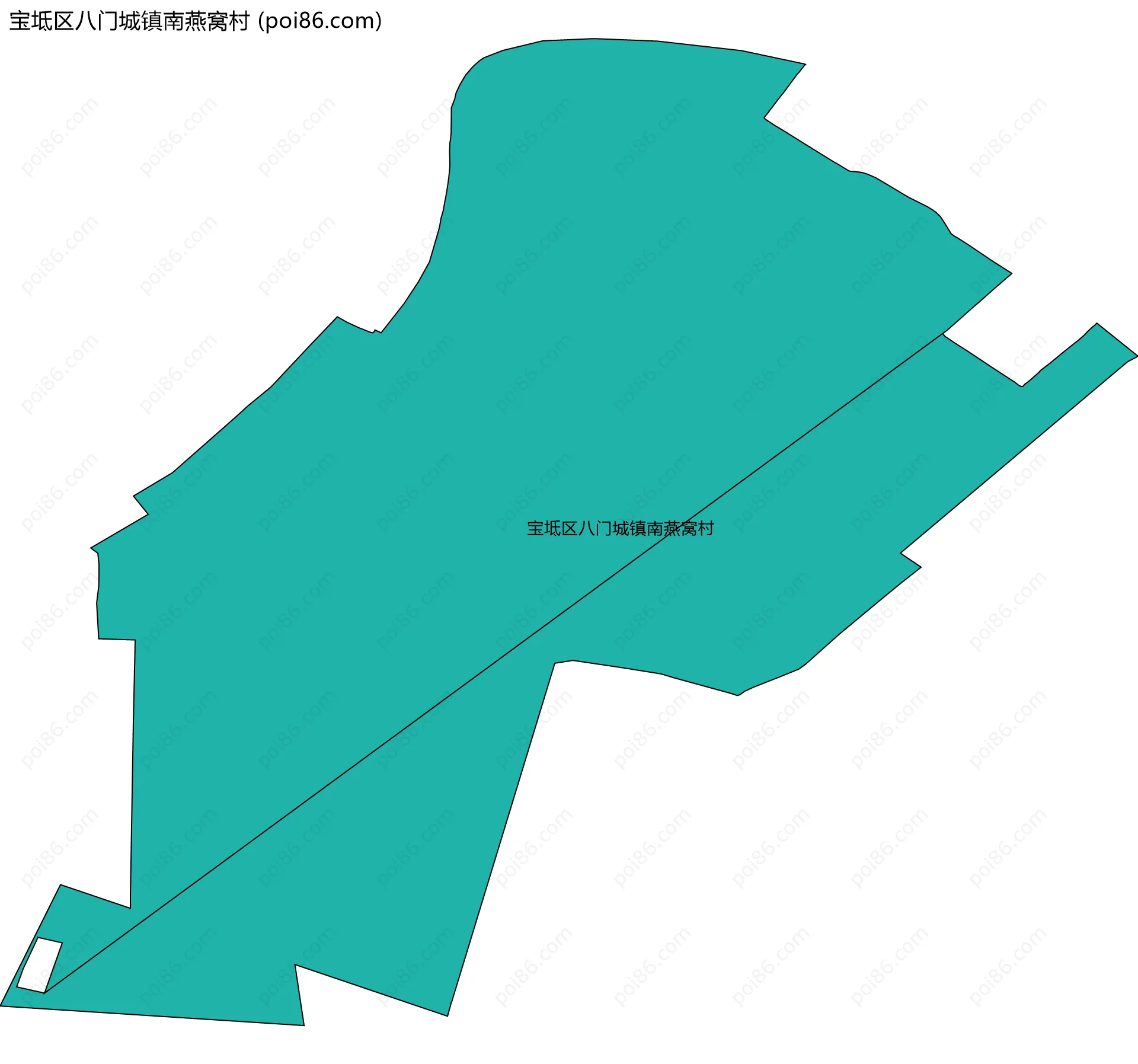 宝坻区八门城镇南燕窝村边界地图