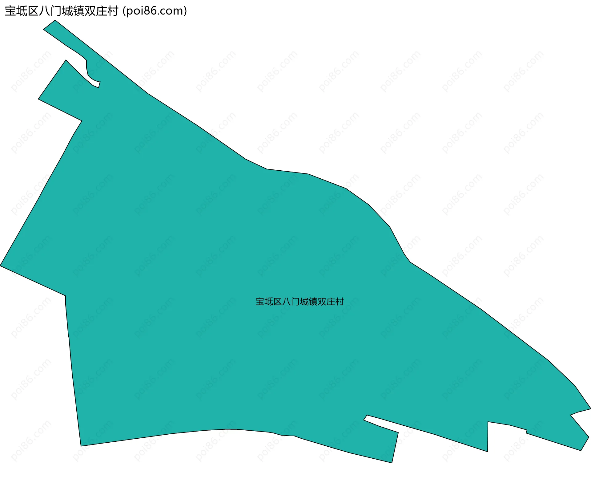 宝坻区八门城镇双庄村边界地图