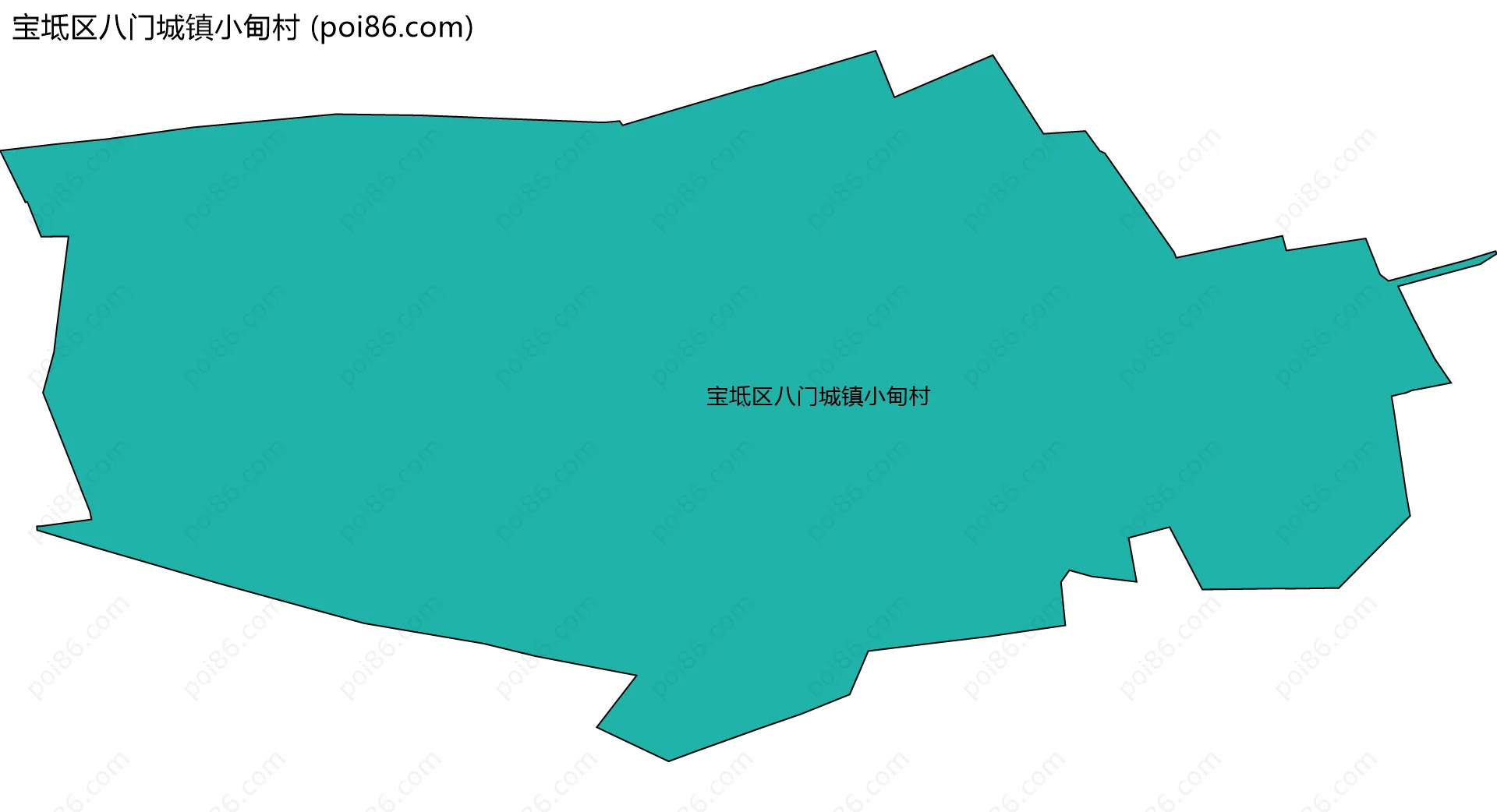 宝坻区八门城镇小甸村边界地图