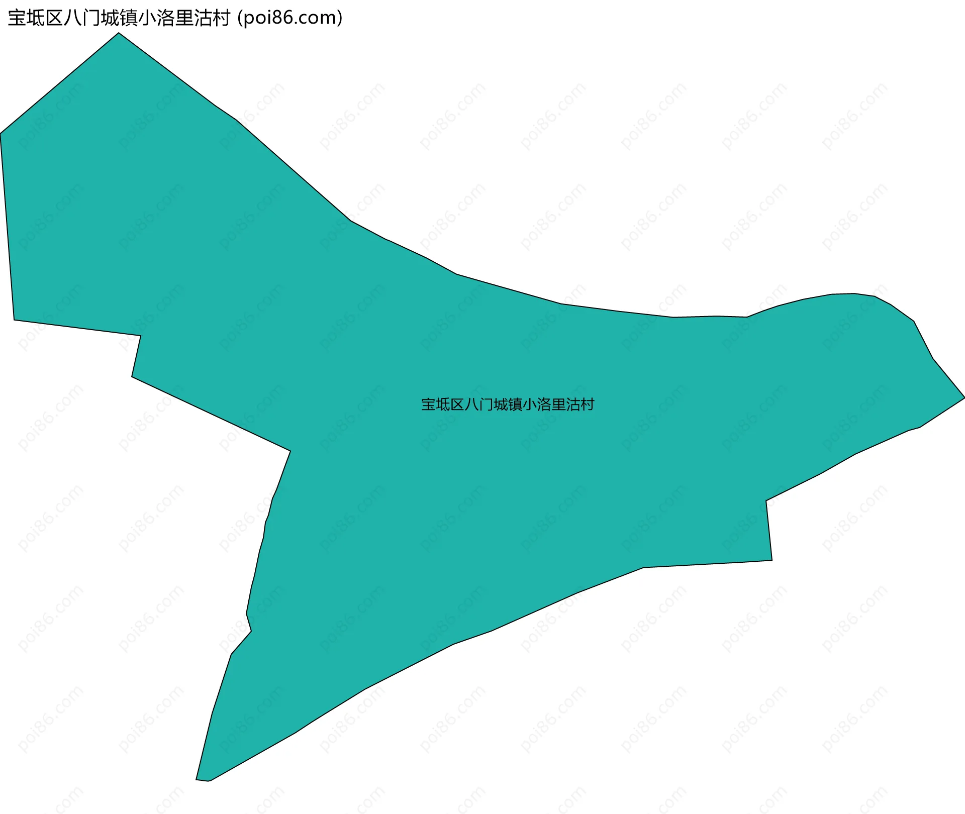 宝坻区八门城镇小洛里沽村边界地图