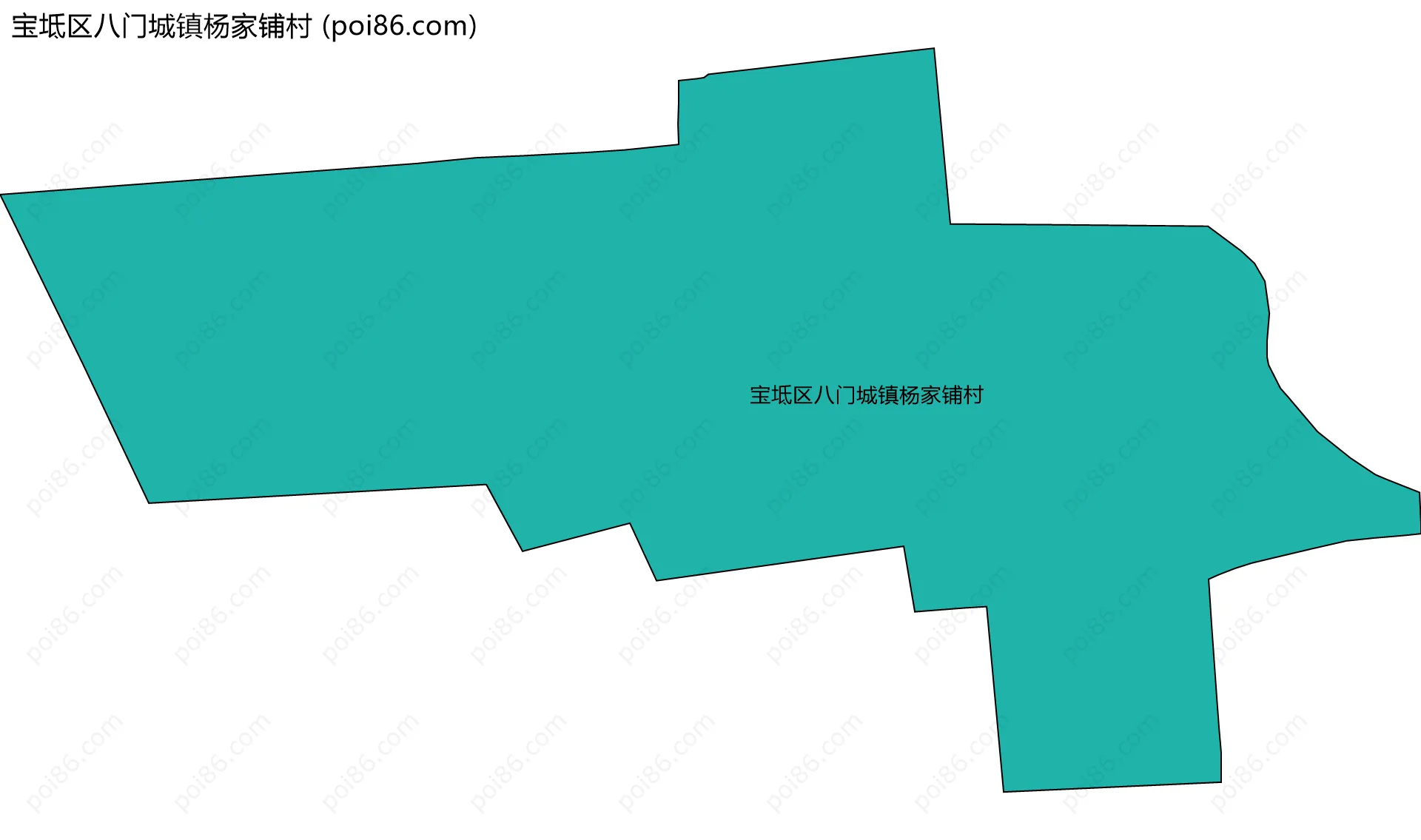 宝坻区八门城镇杨家铺村边界地图