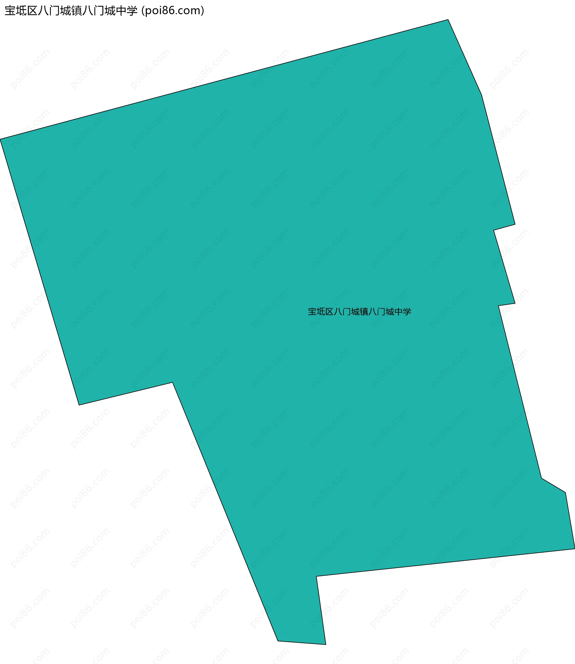 宝坻区八门城镇八门城中学边界地图