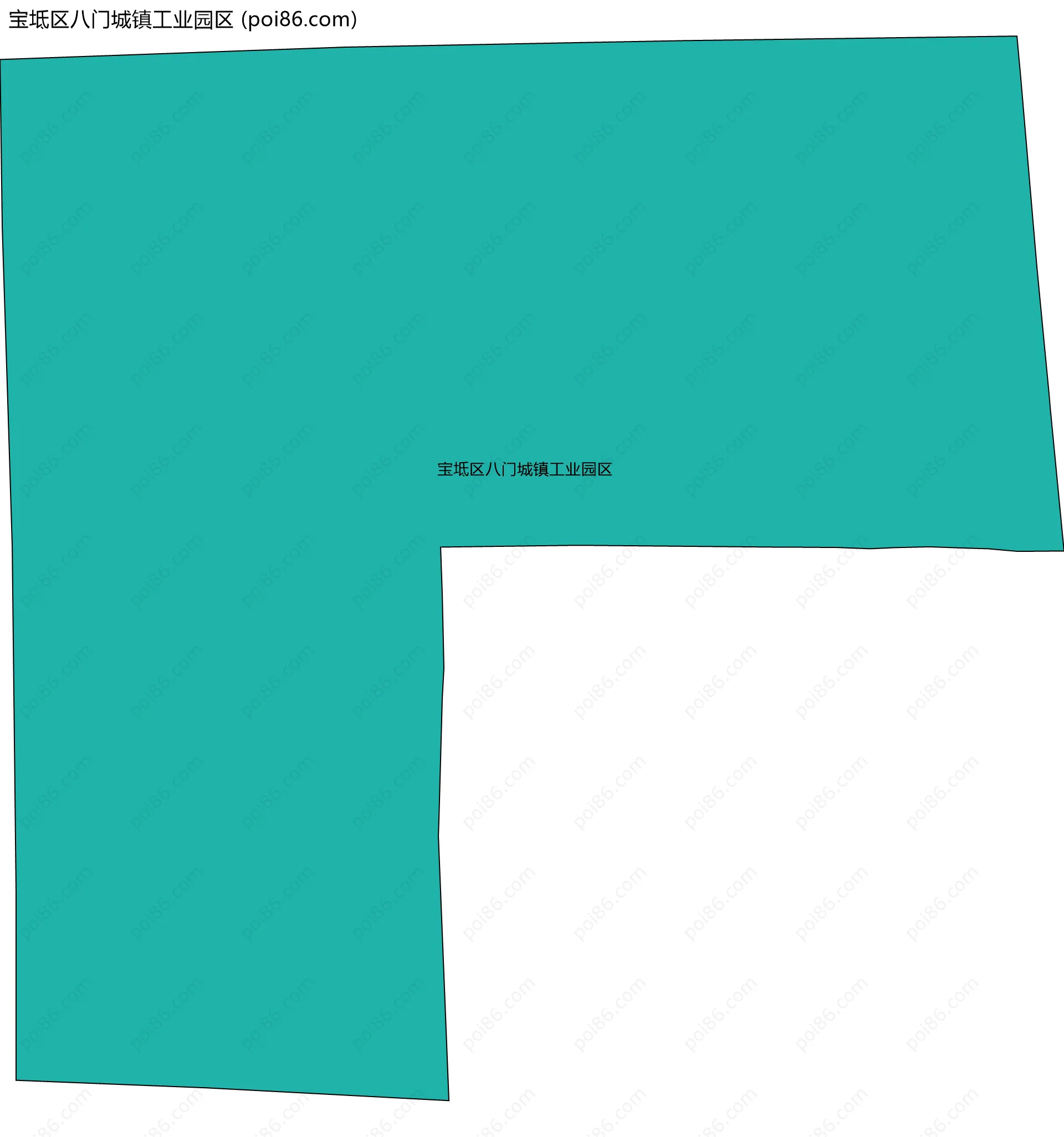 宝坻区八门城镇工业园区边界地图