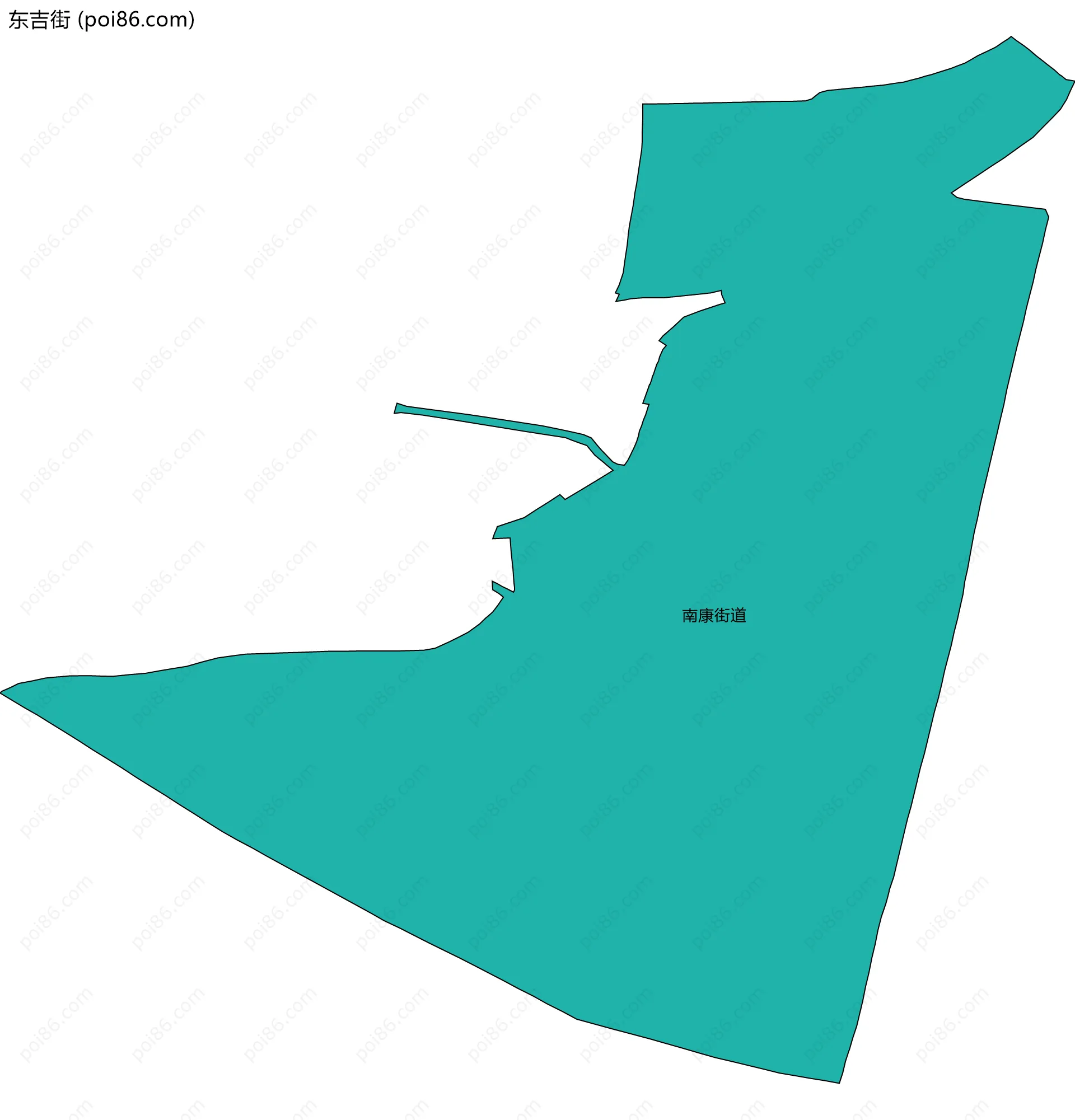 东吉街边界地图(五级行政区划)
