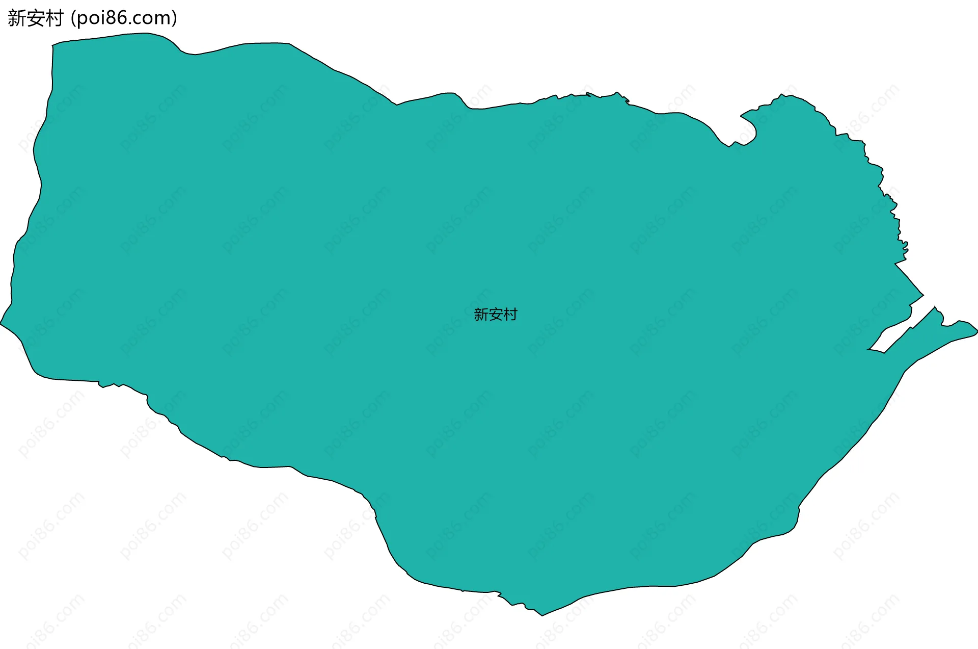 新安村边界地图
