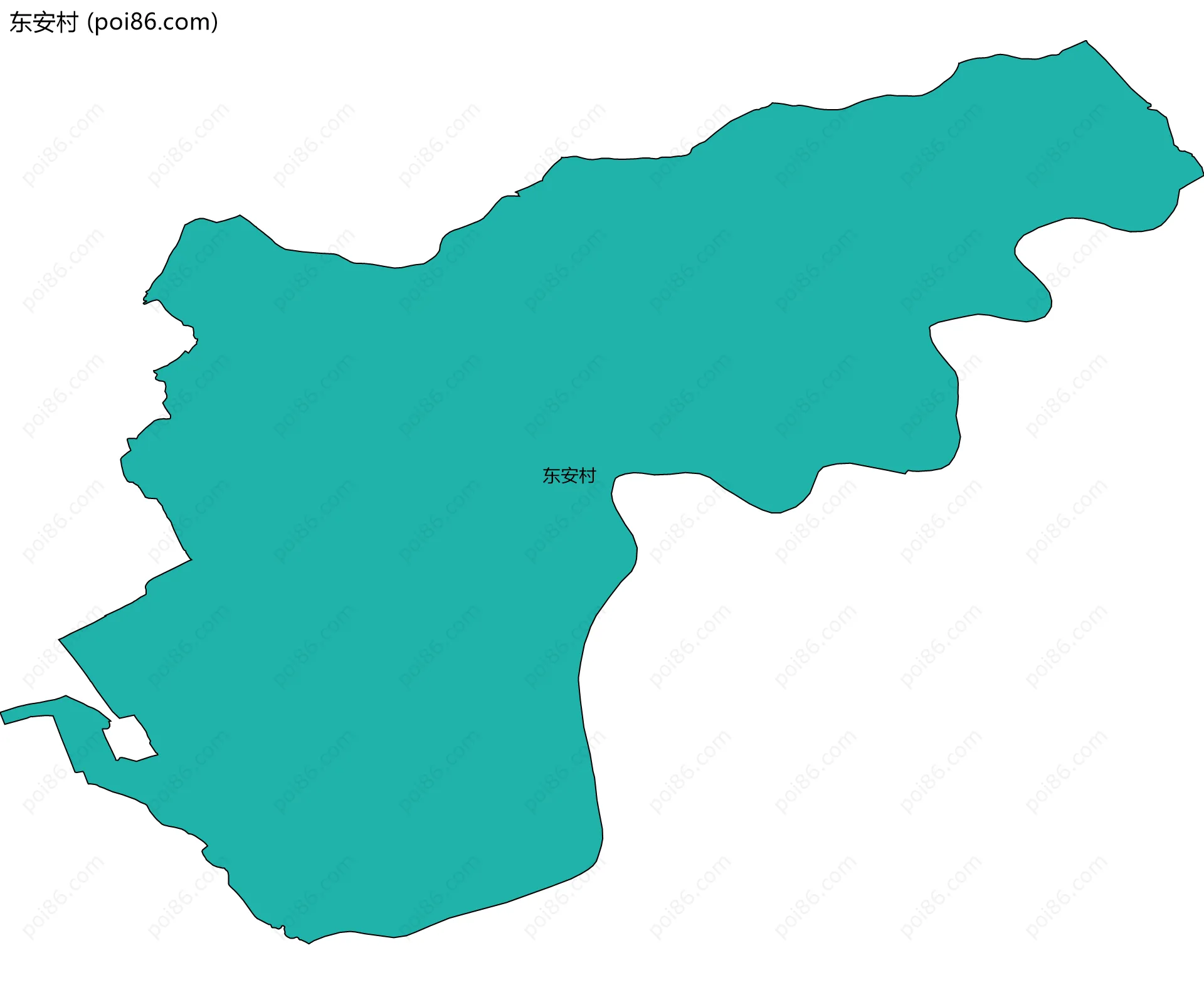 东安村边界地图