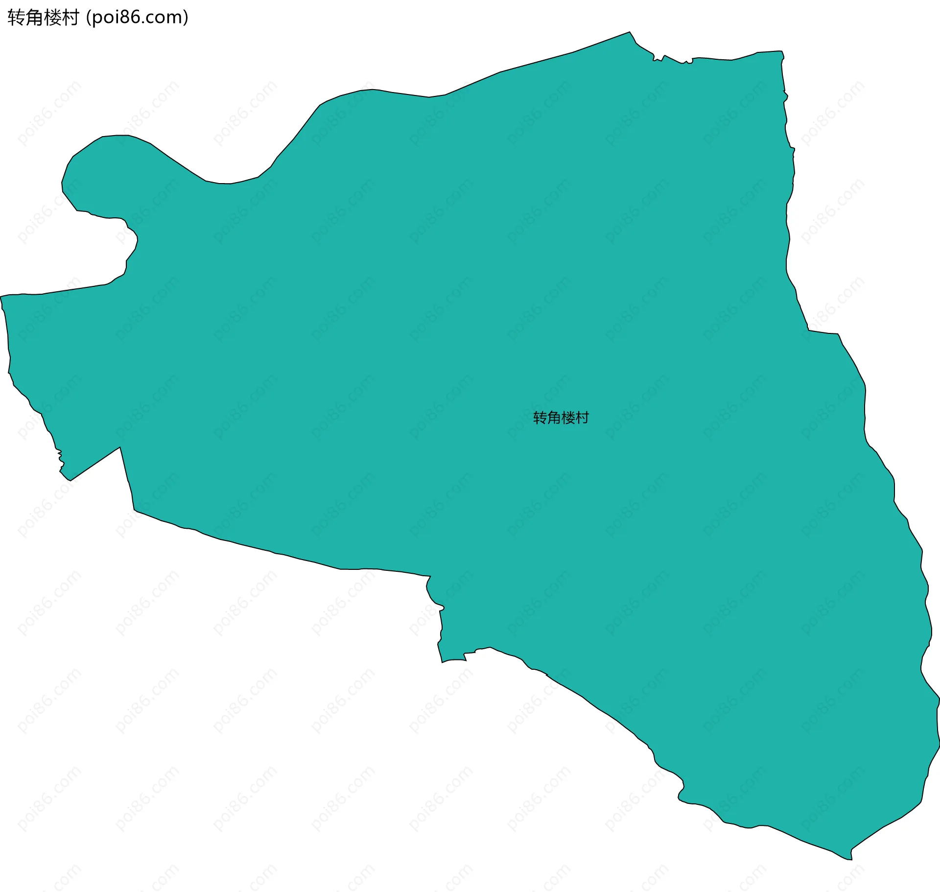 转角楼村边界地图