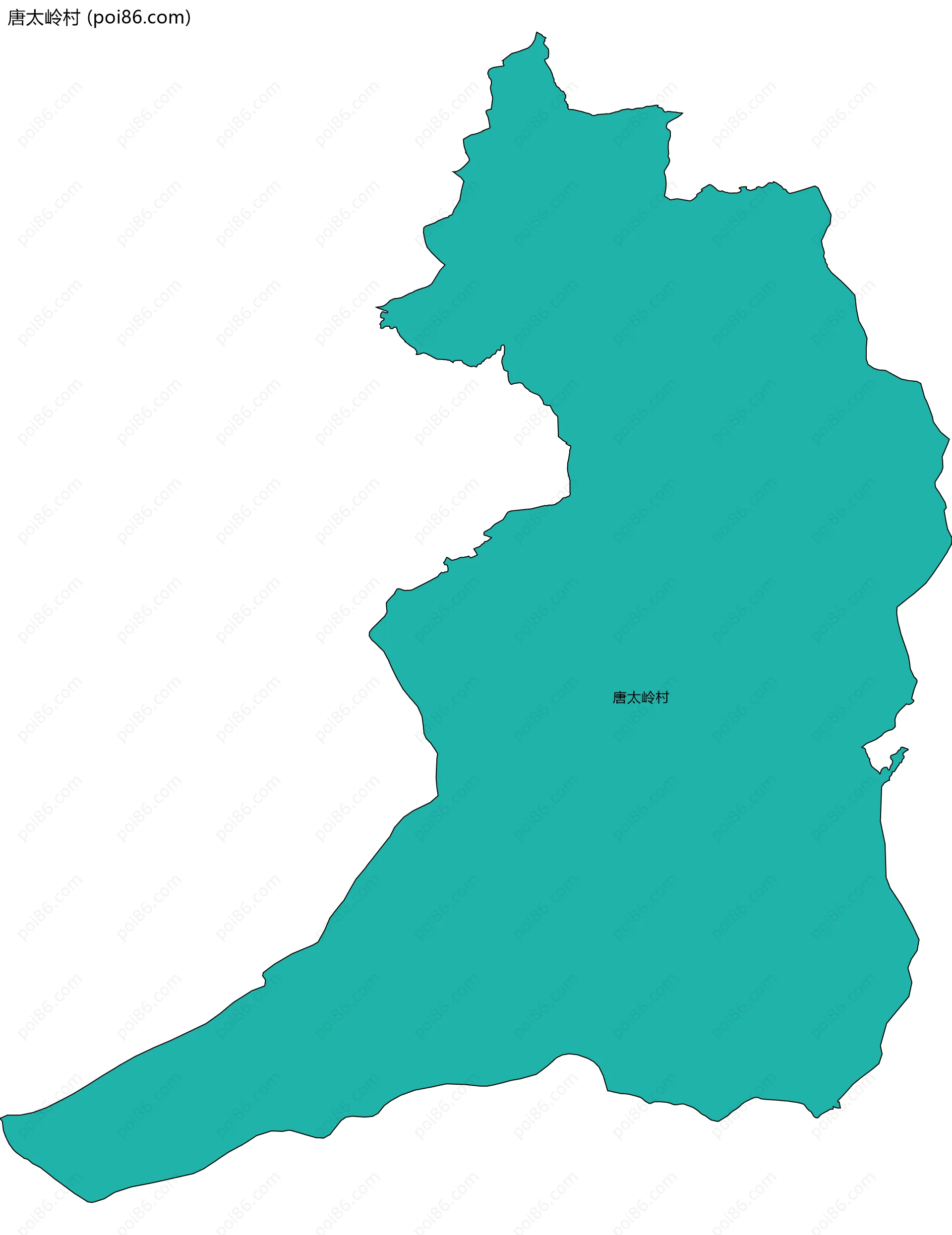唐太岭村边界地图