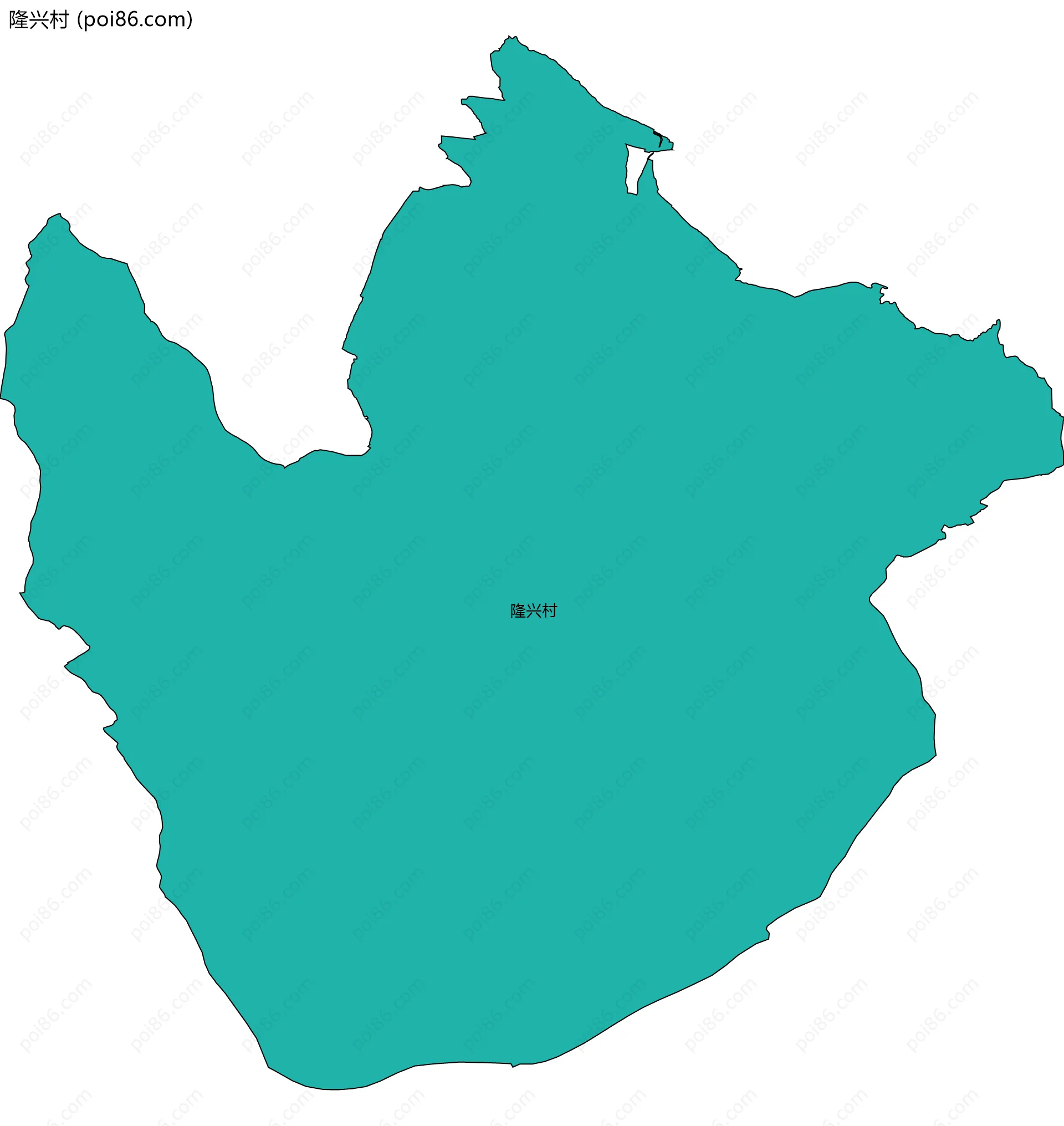 隆兴村边界地图