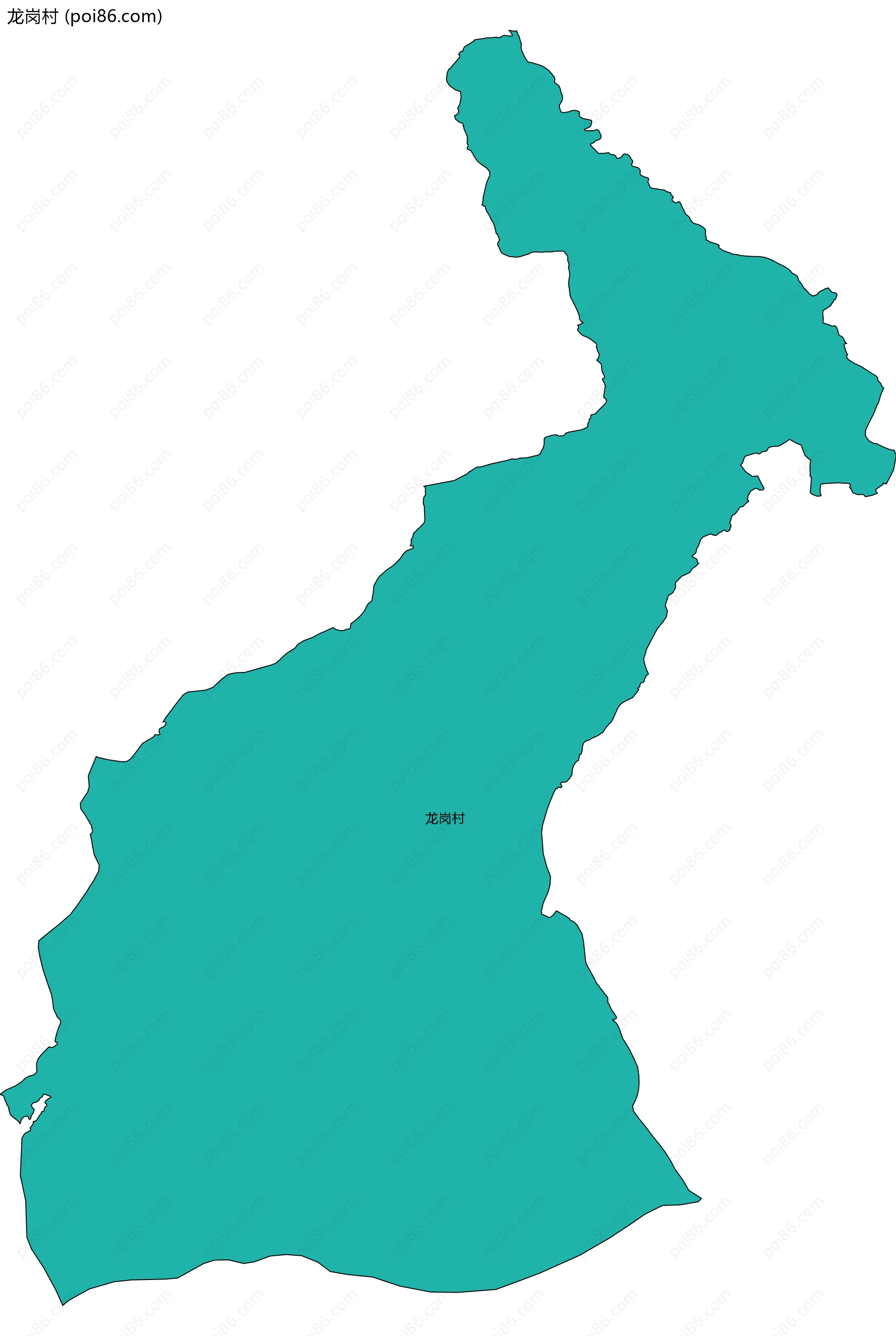 龙岗村边界地图