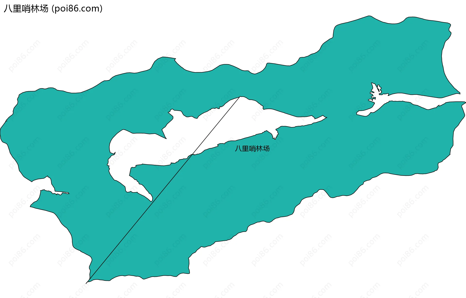 八里哨林场边界地图