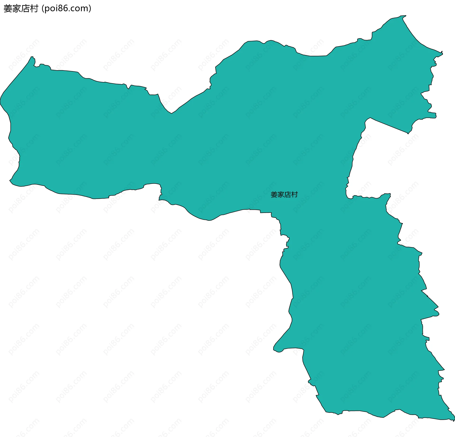 姜家店村边界地图