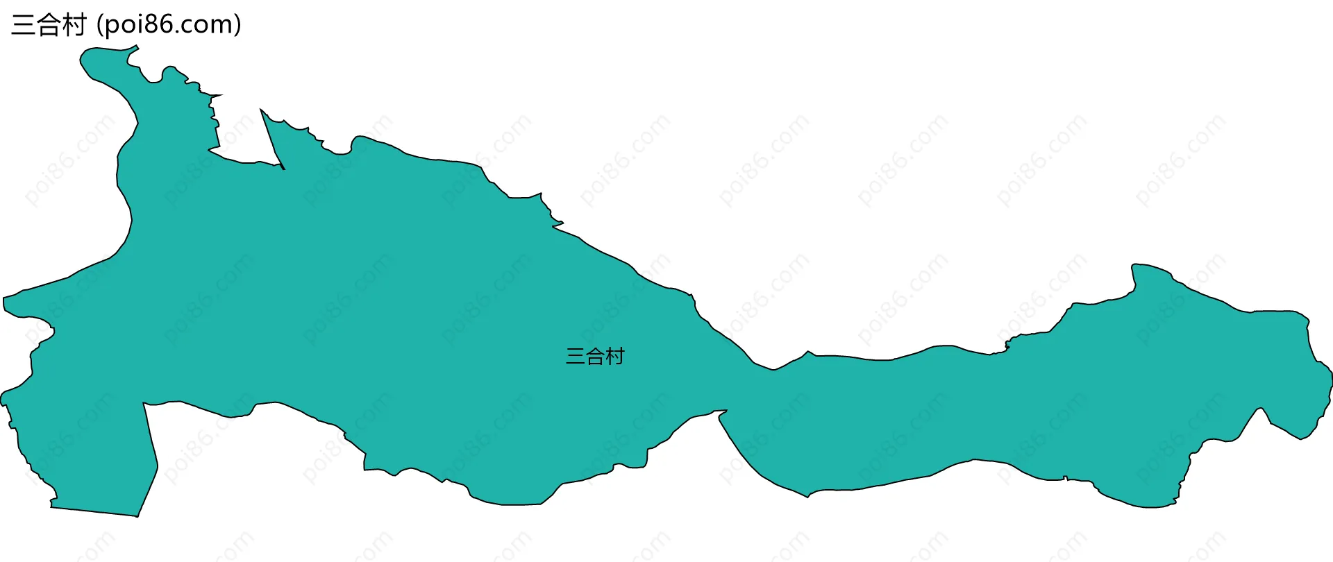 三合村边界地图