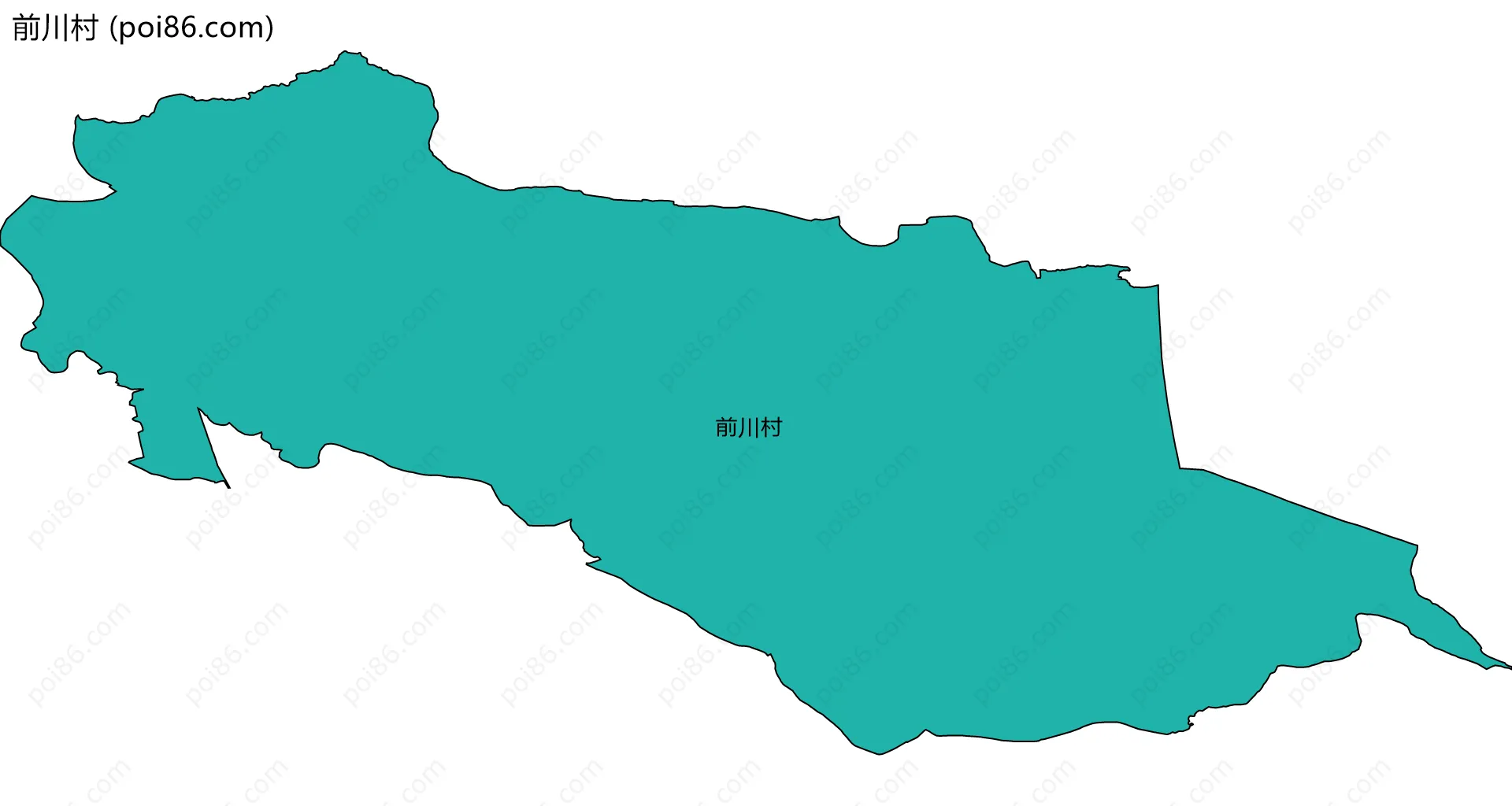 前川村边界地图