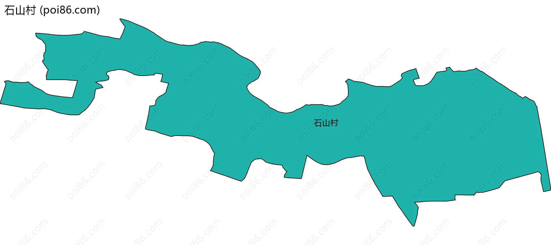 石山村边界地图