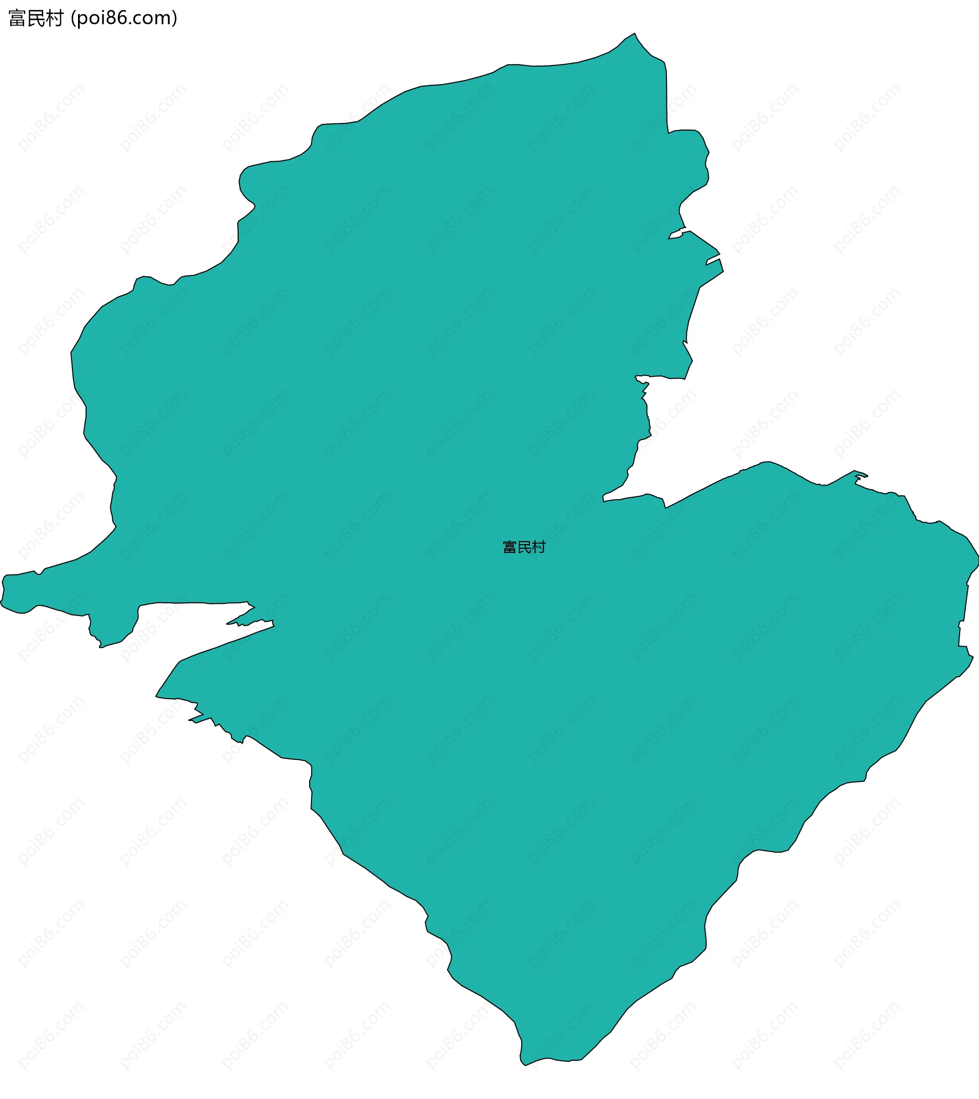 富民村边界地图