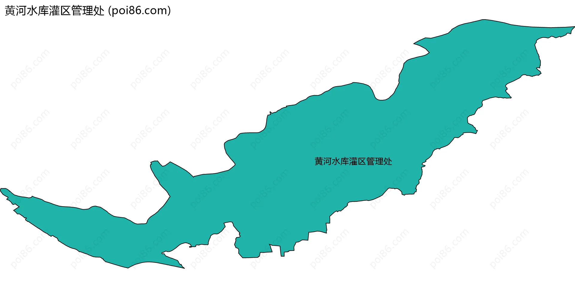 黄河水库灌区管理处边界地图