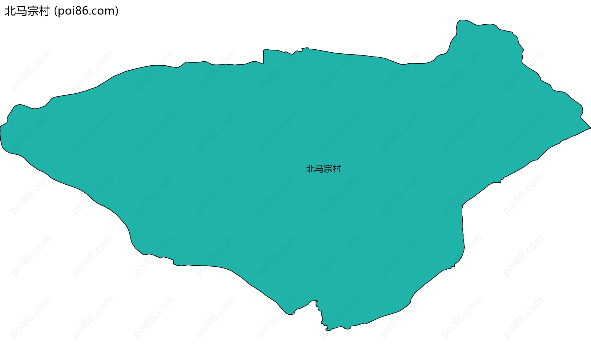 北马宗村边界地图