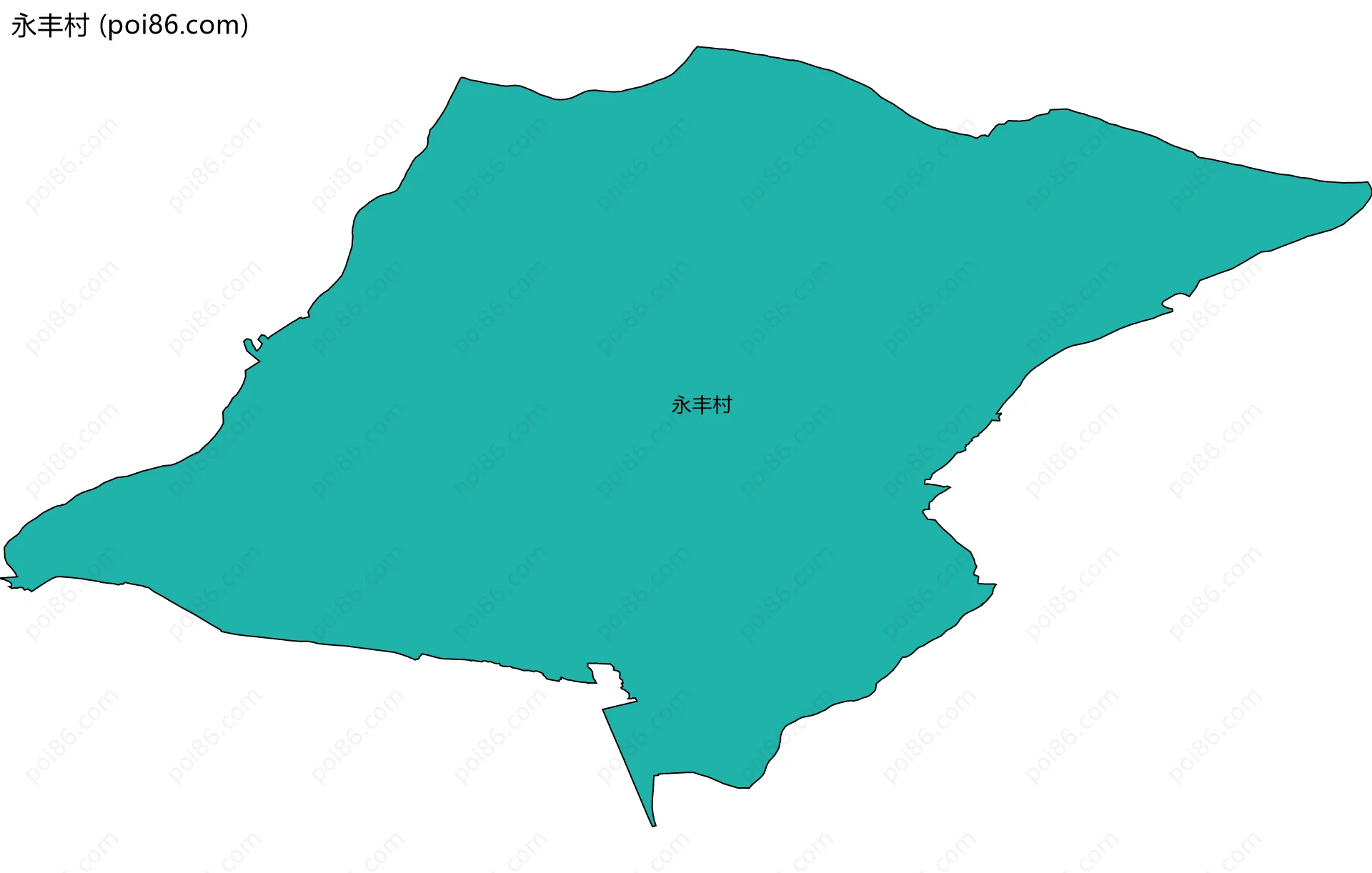 永丰村边界地图