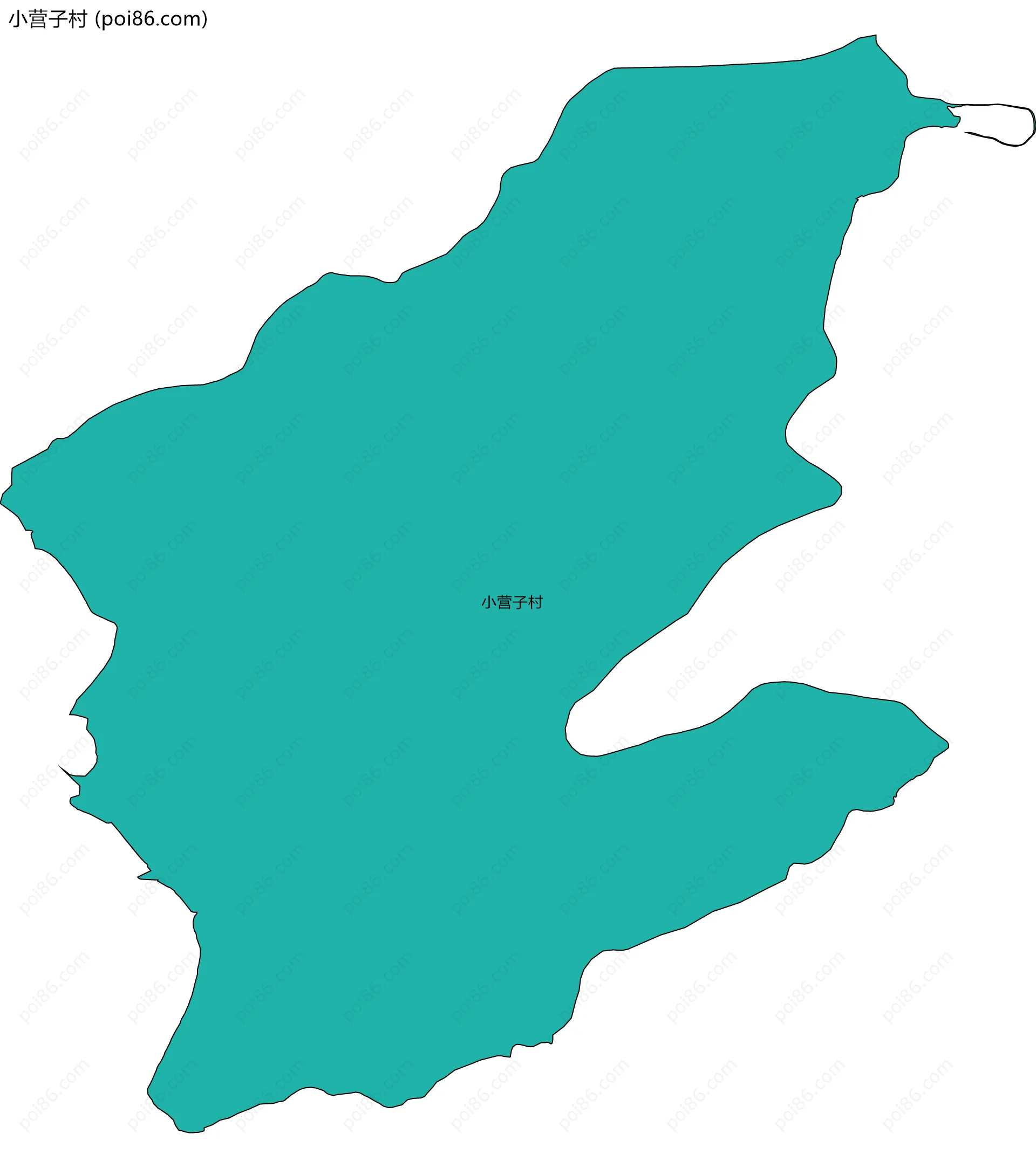 小营子村边界地图