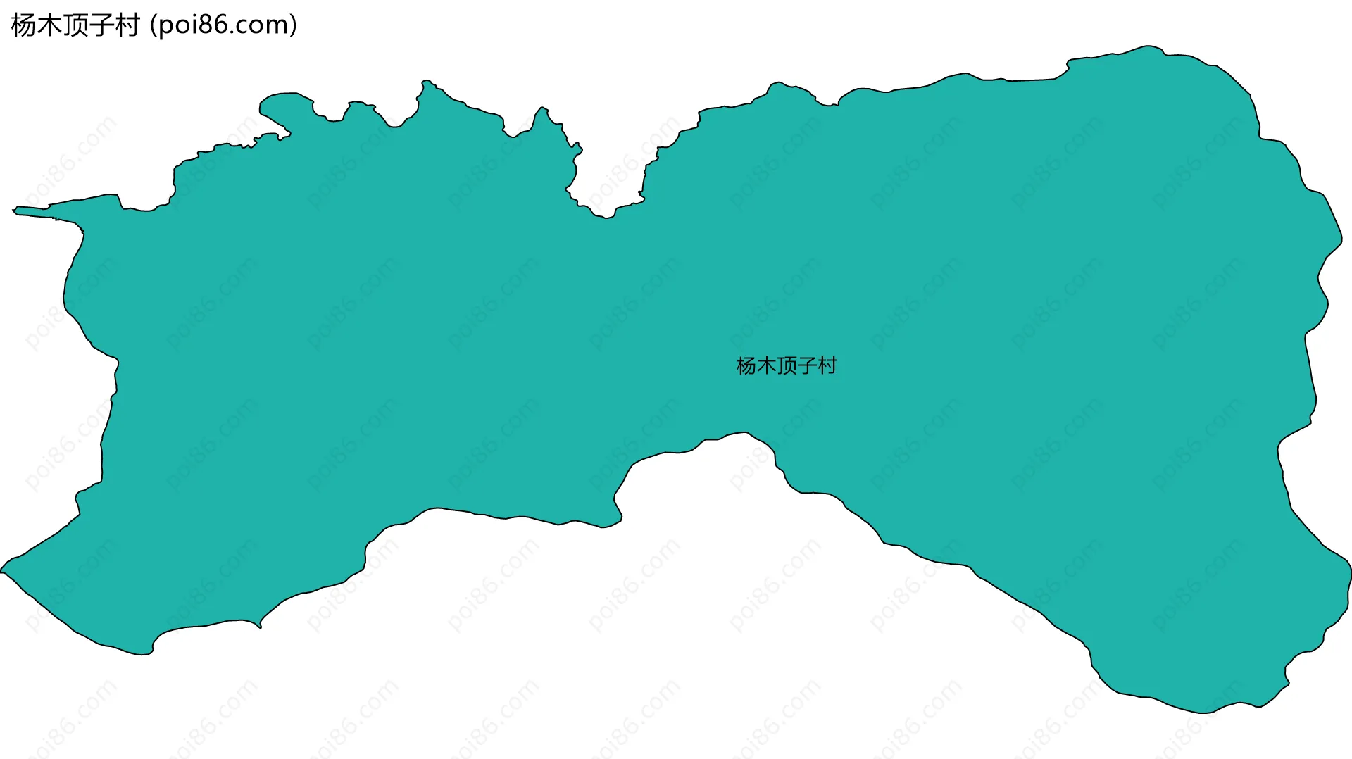 杨木顶子村边界地图