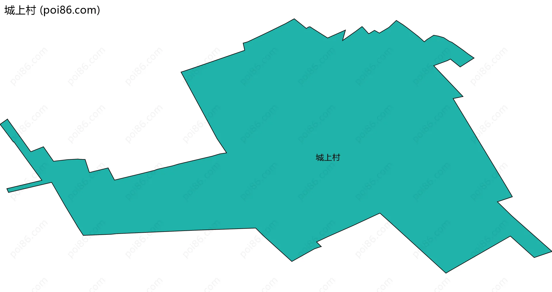 城上村边界地图