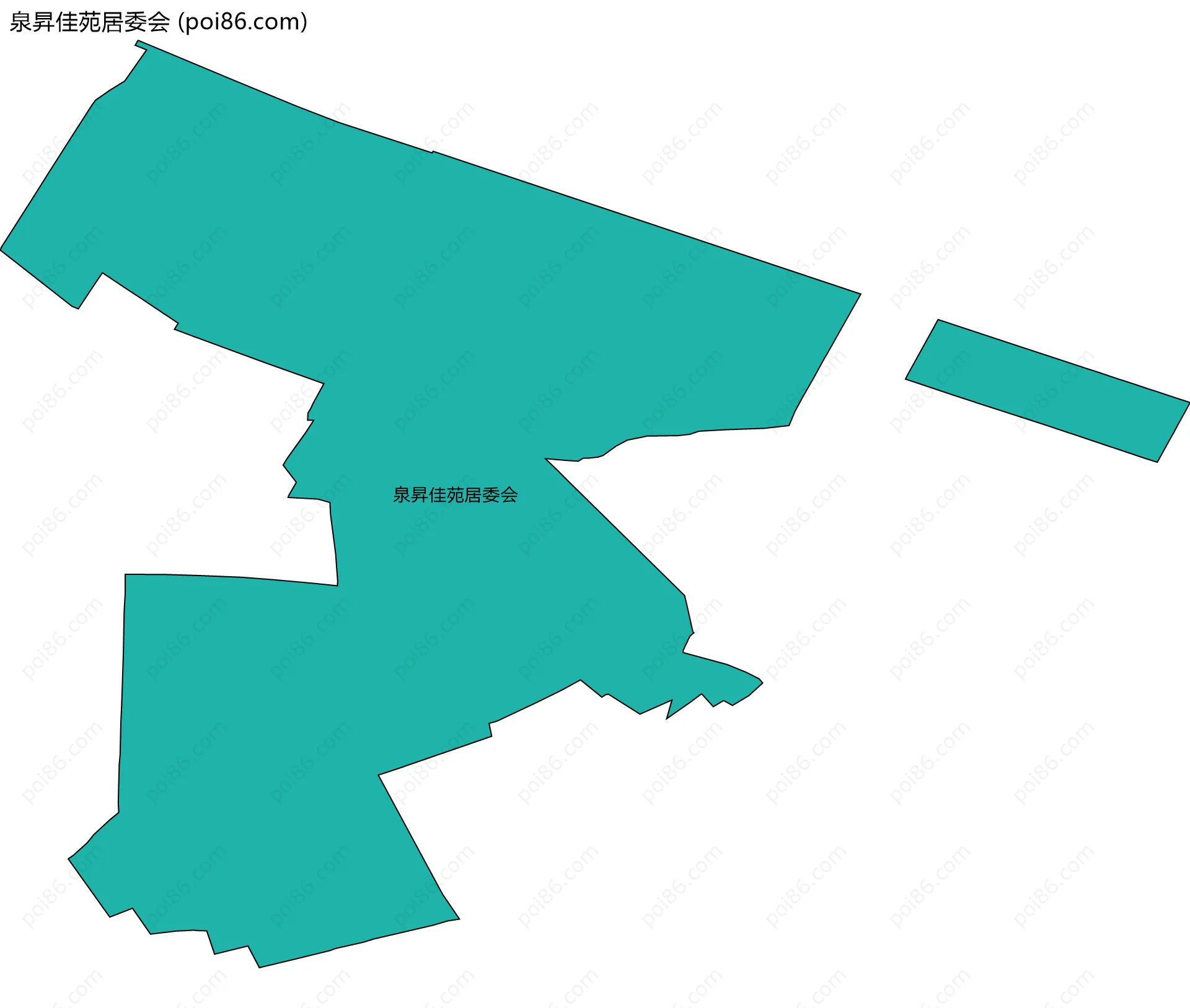 泉昇佳苑居委会边界地图