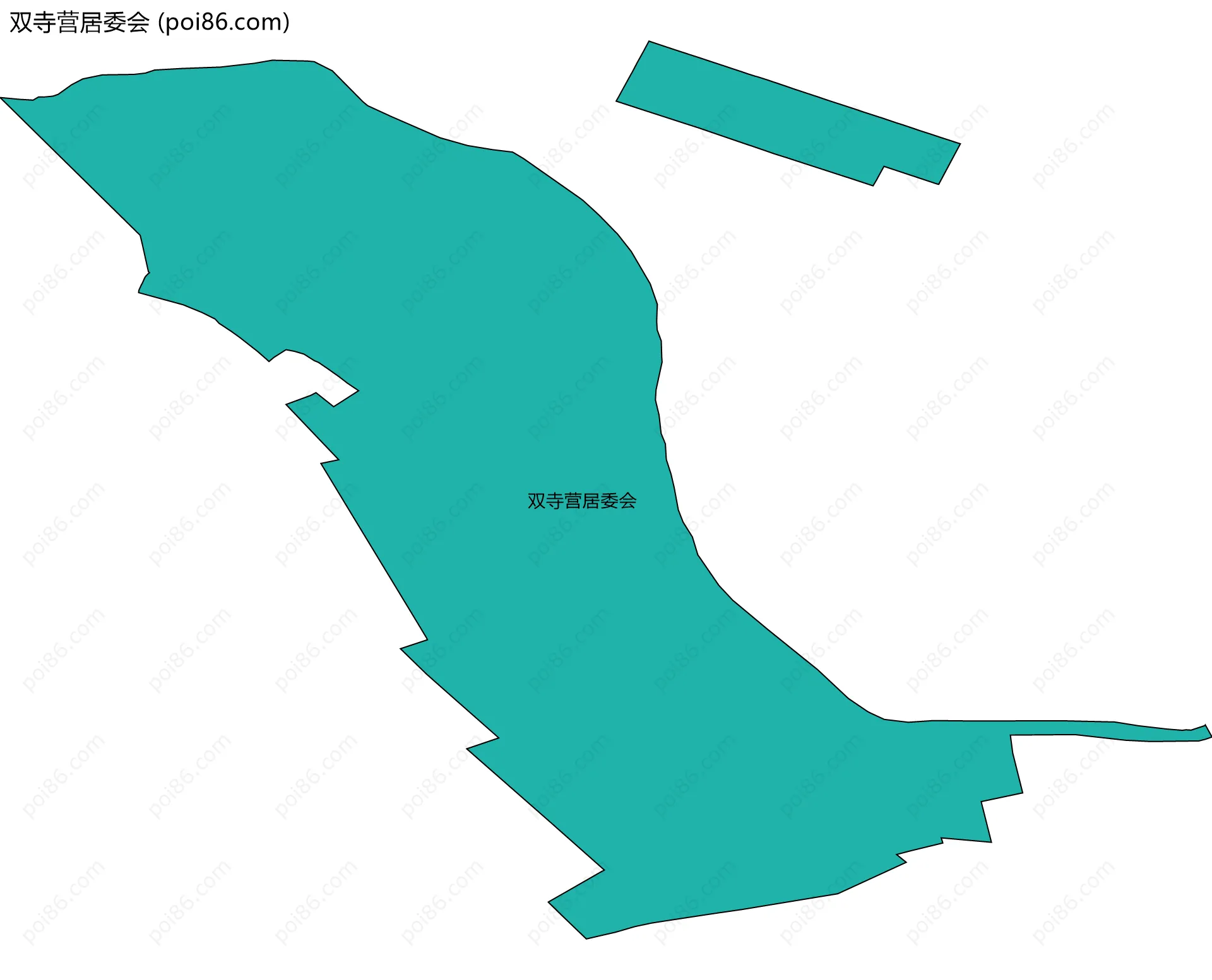 双寺营居委会边界地图