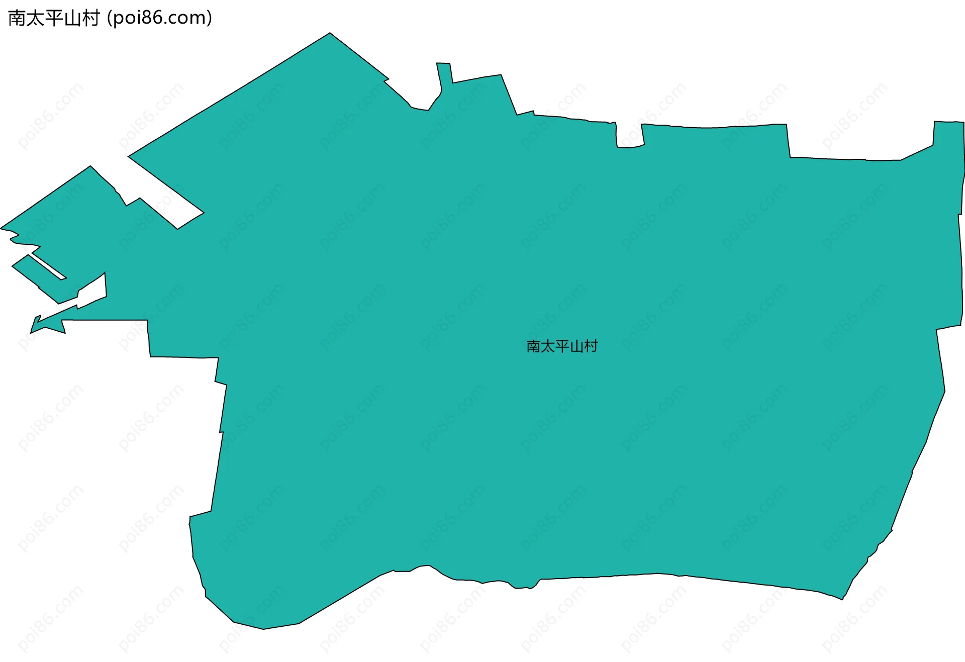 南太平山村边界地图