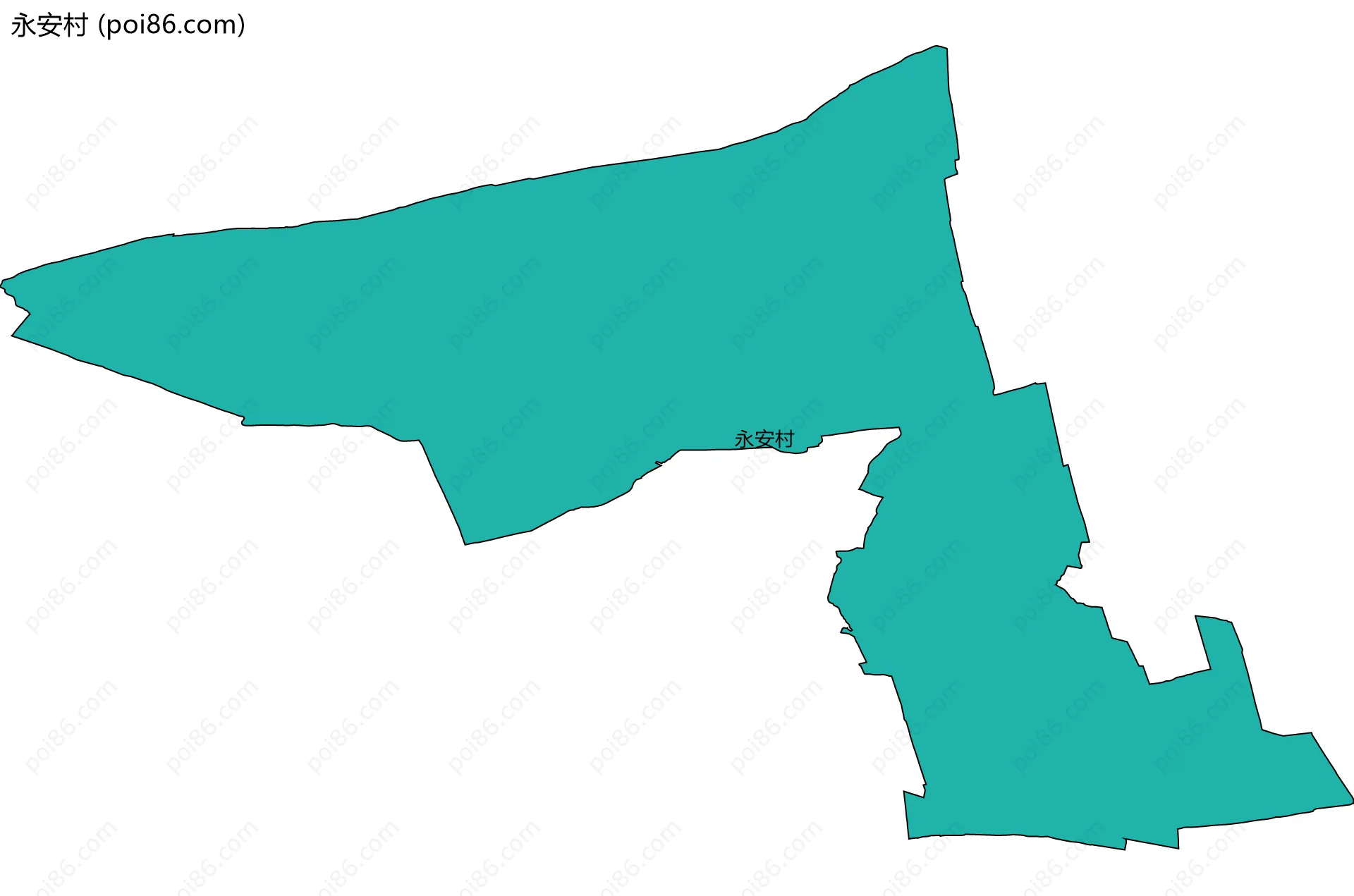 永安村边界地图