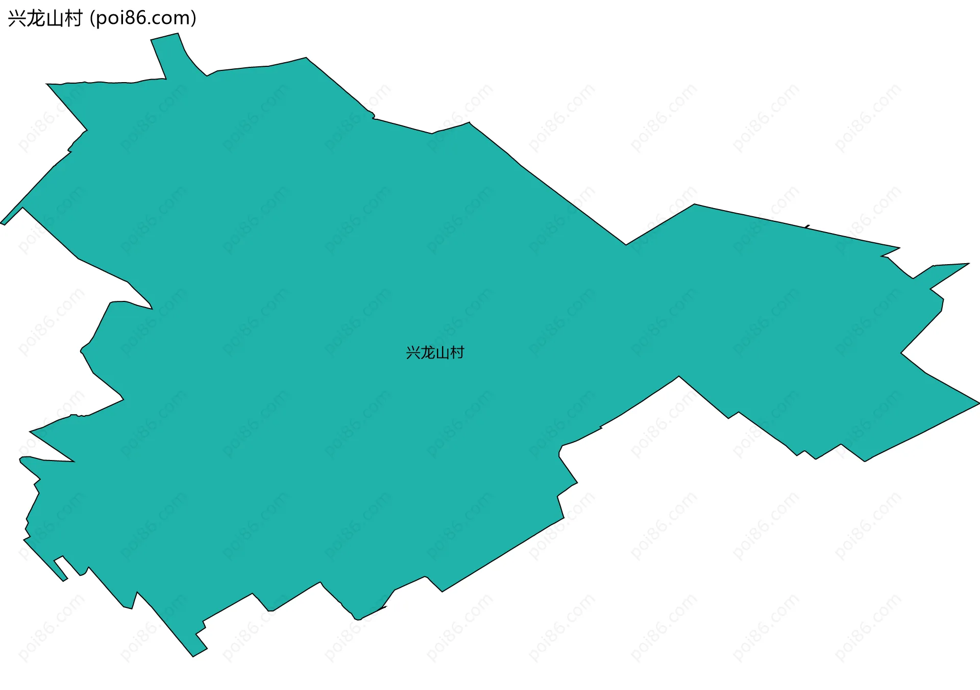 兴龙山村边界地图