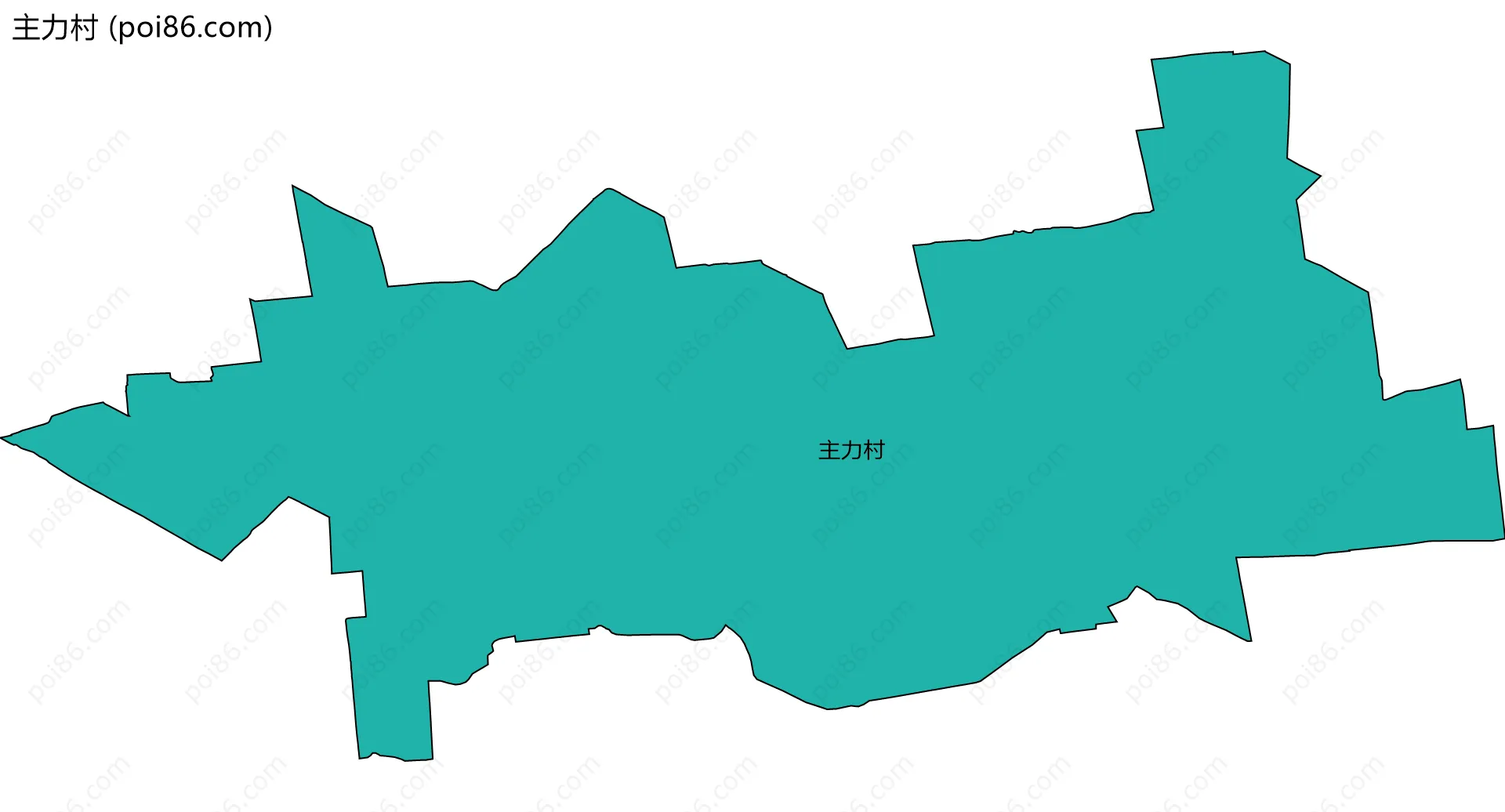 主力村边界地图