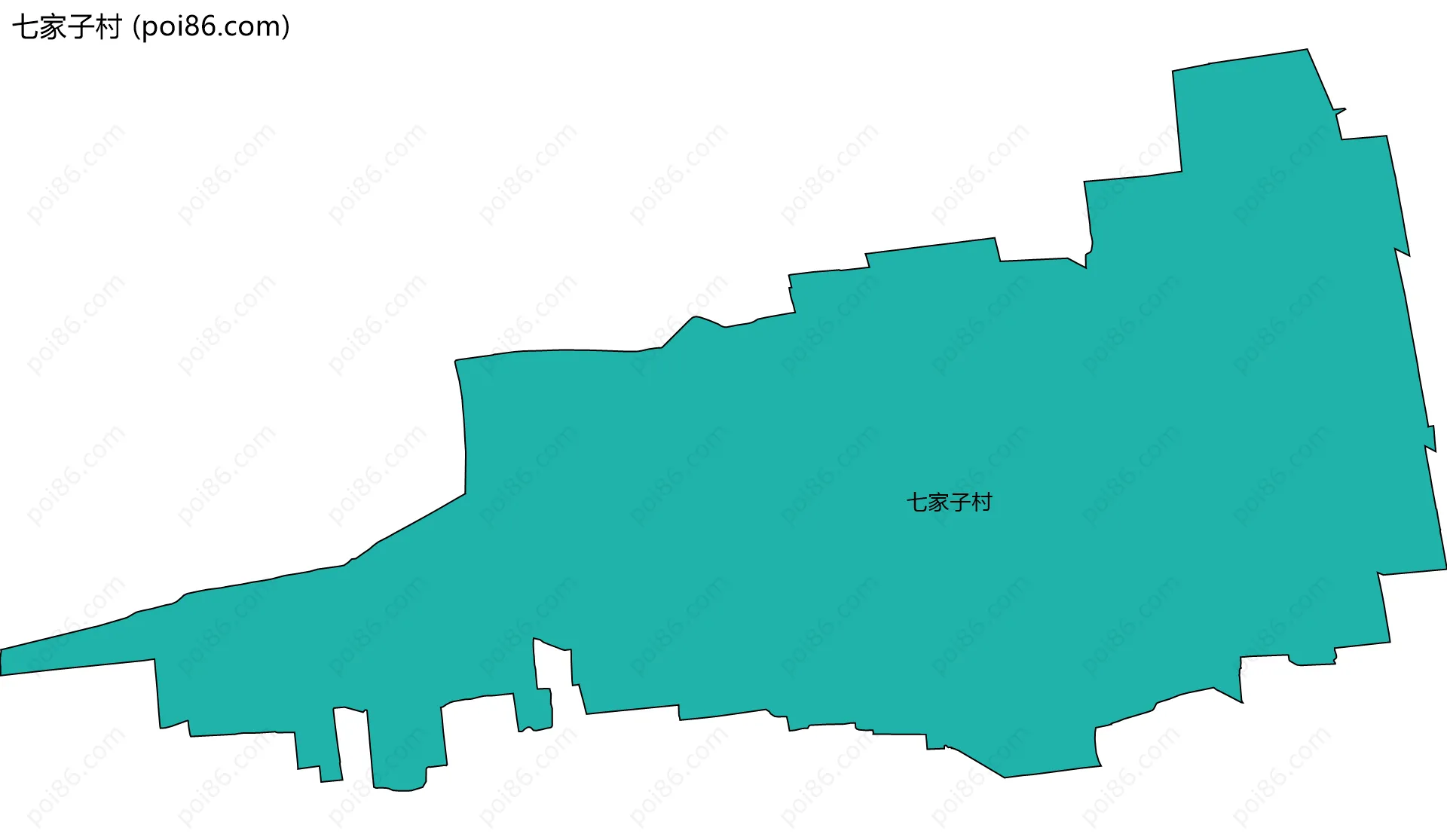 七家子村边界地图