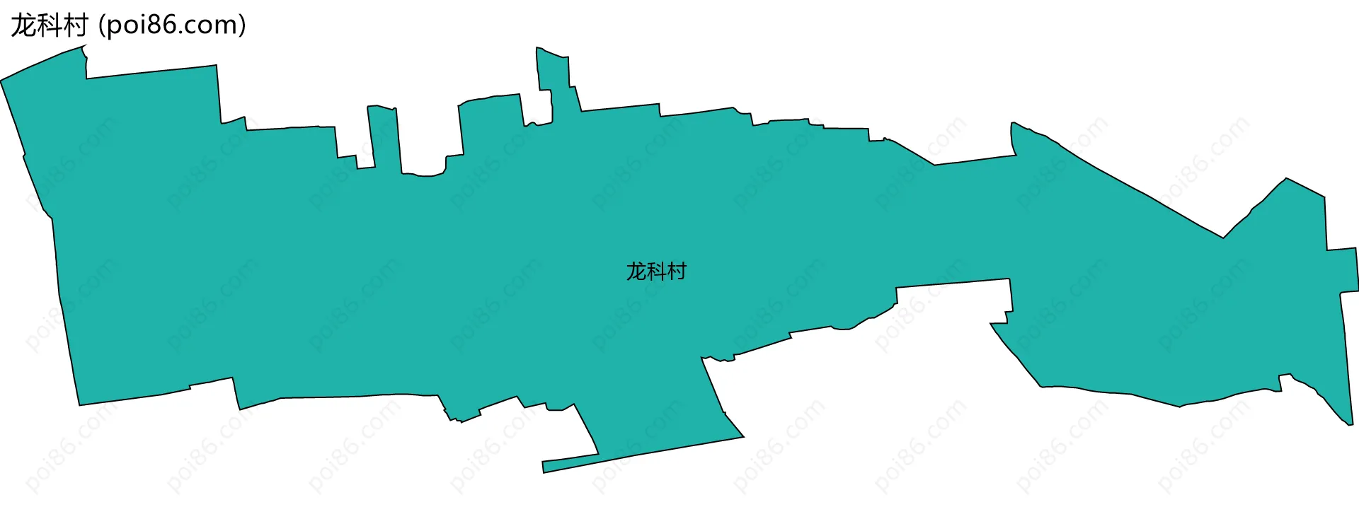 龙科村边界地图