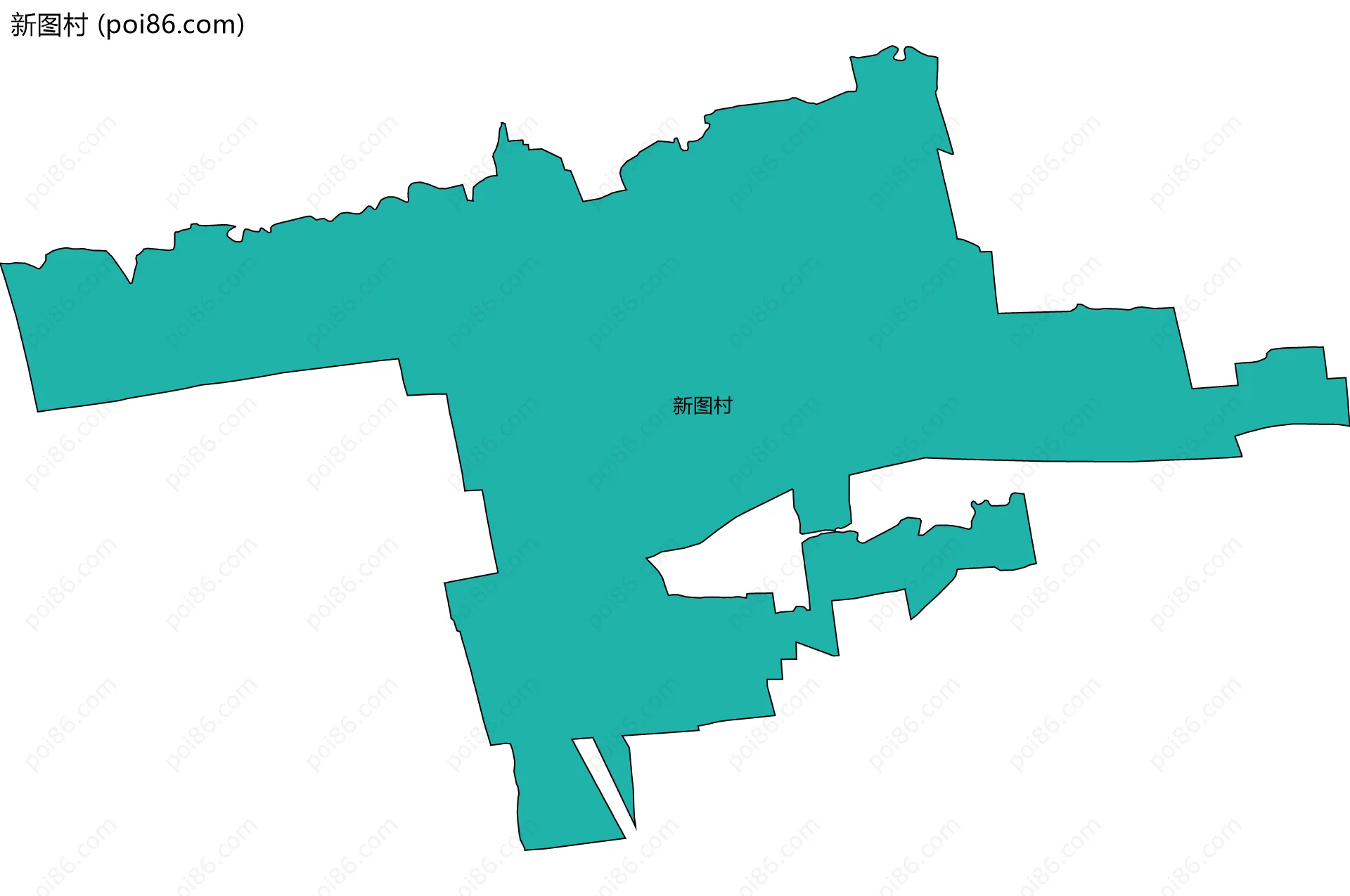 新图村边界地图