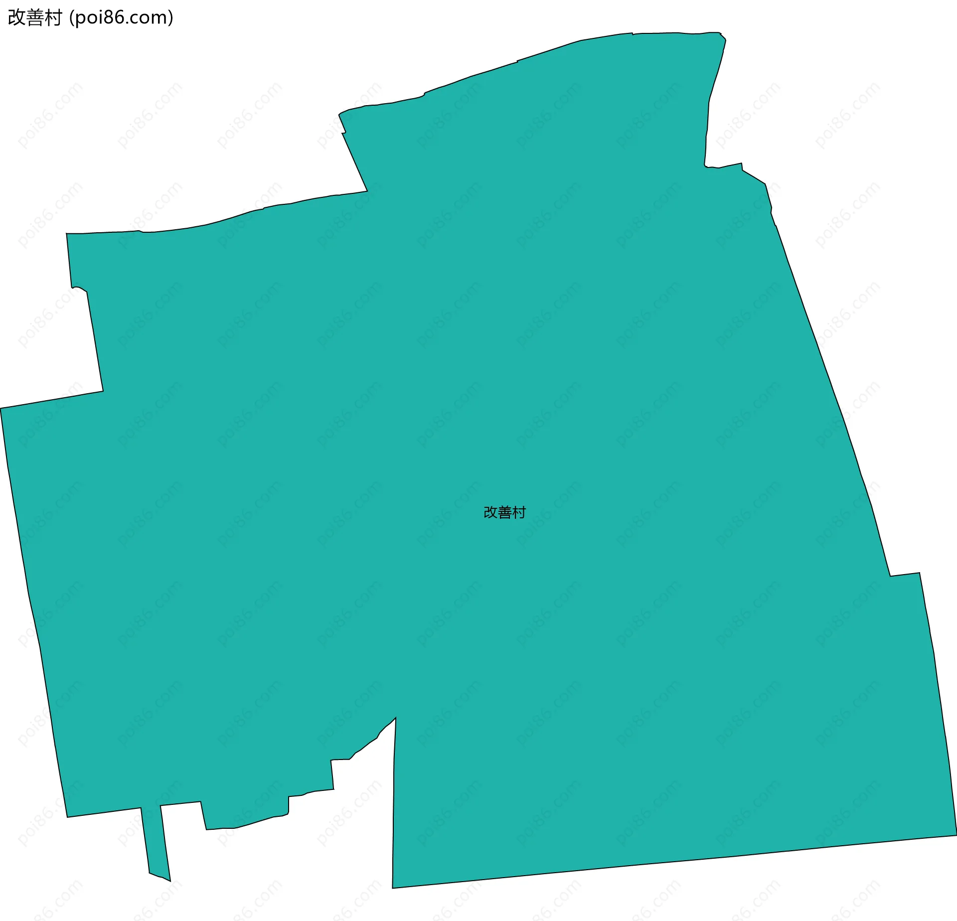 改善村边界地图