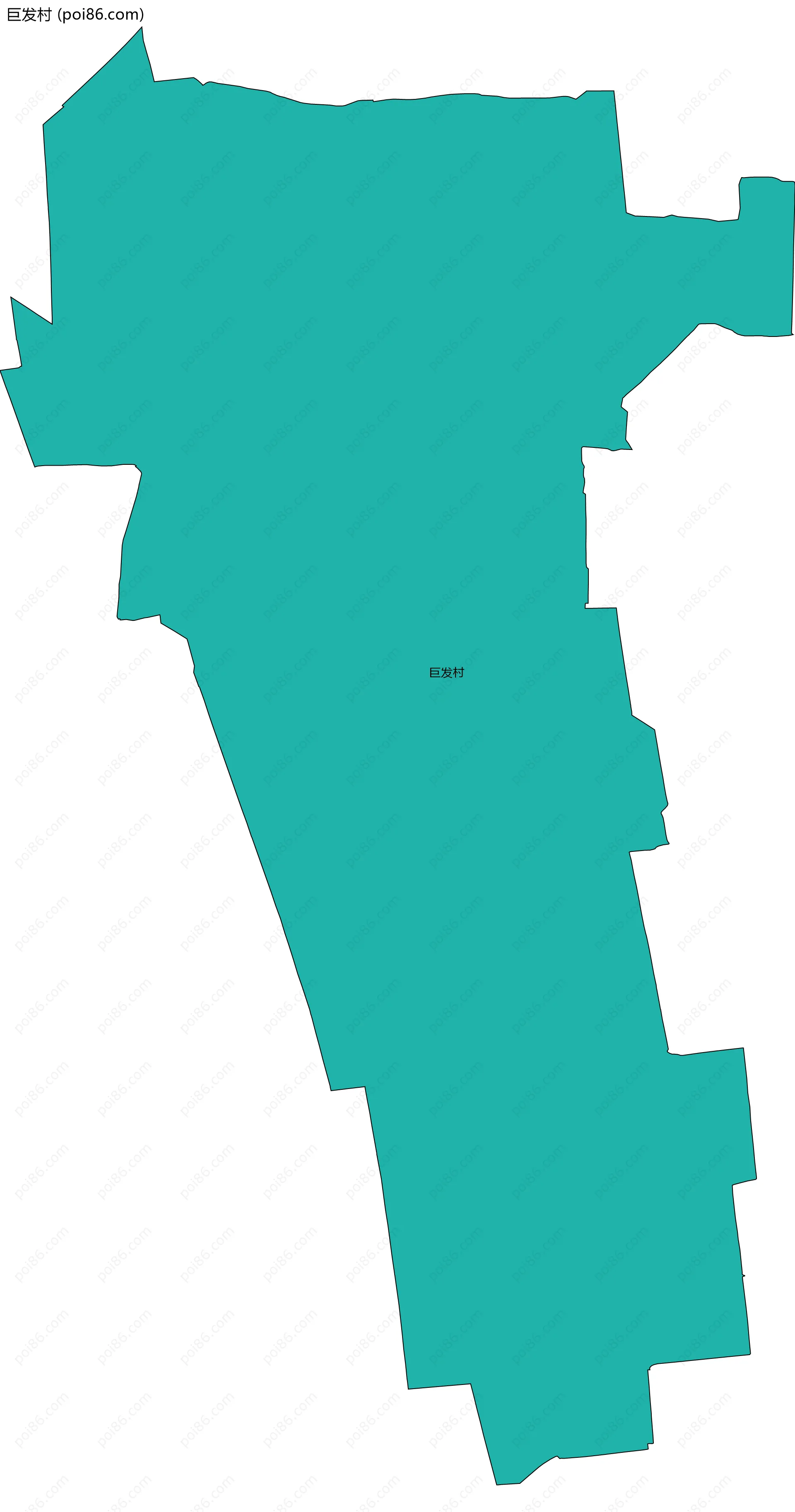 巨发村边界地图