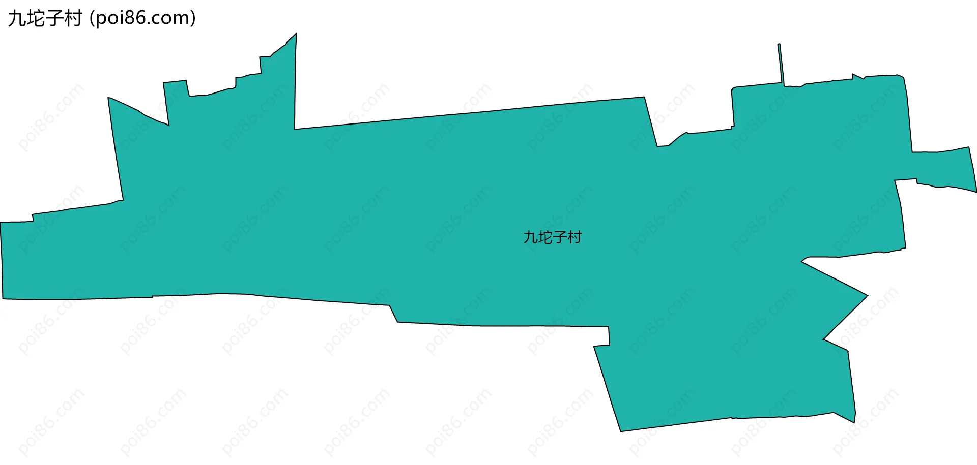 九坨子村边界地图