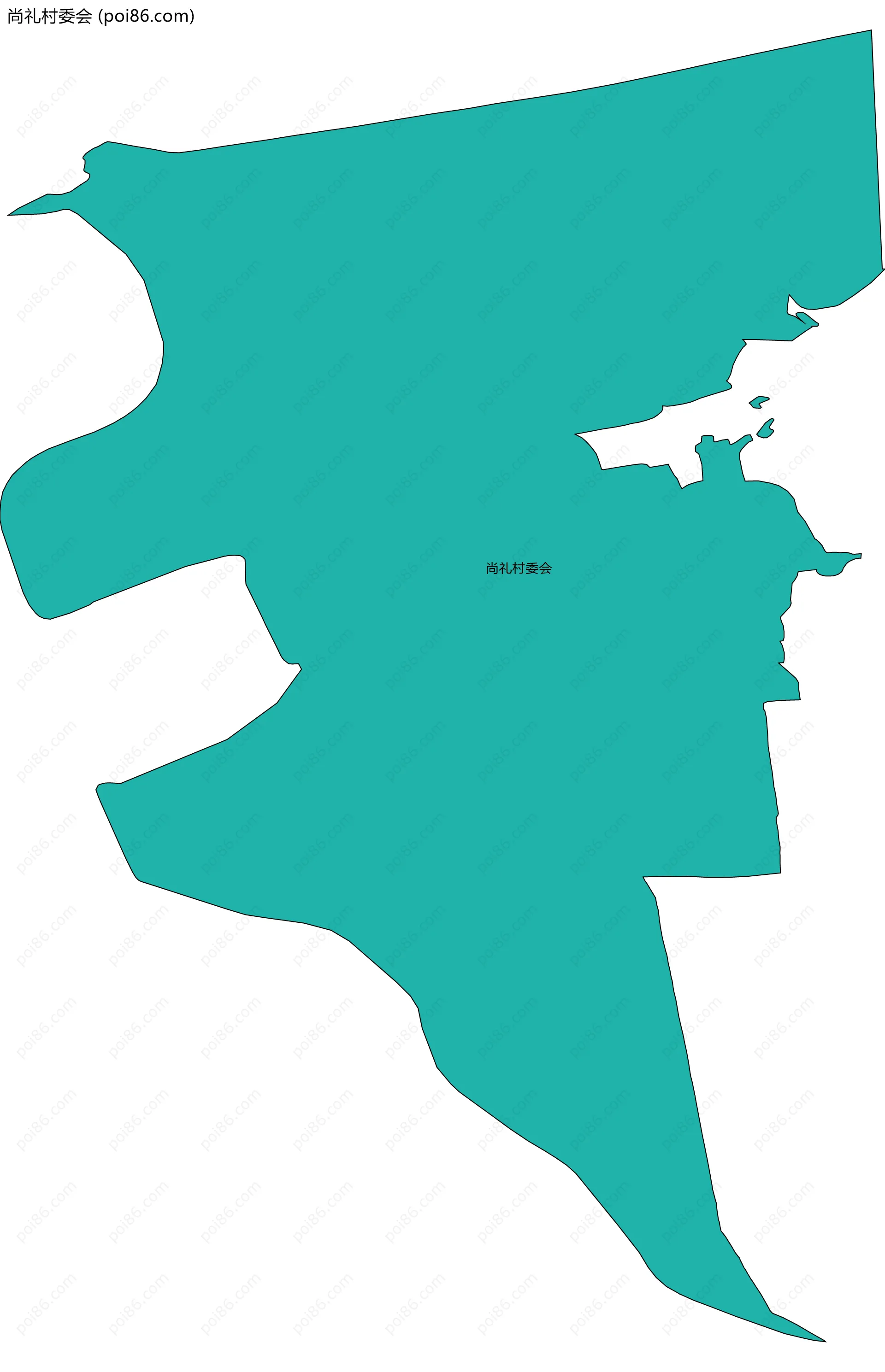 尚礼村委会边界地图