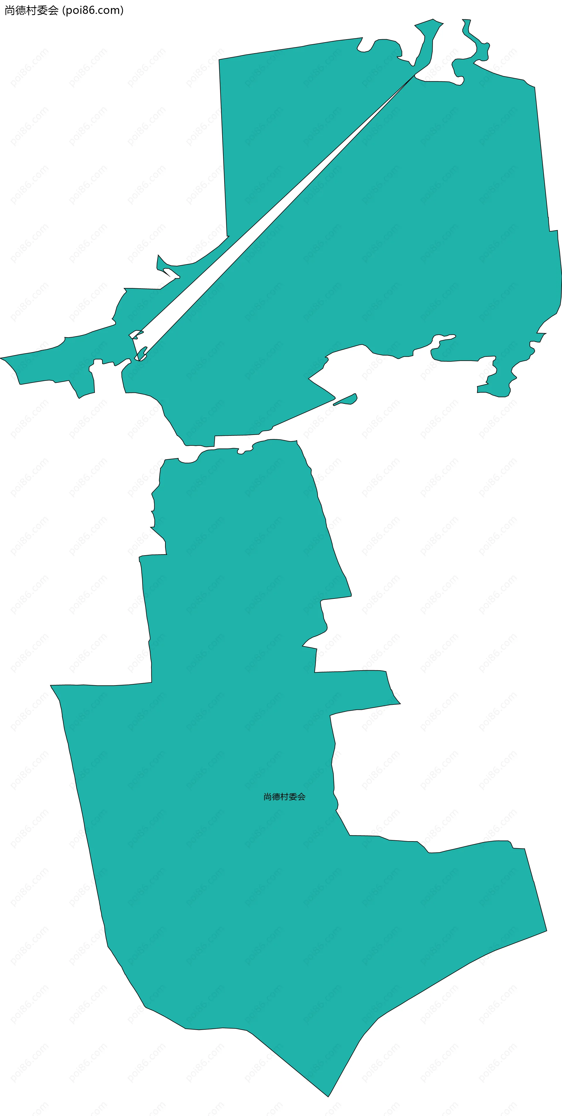 尚德村委会边界地图