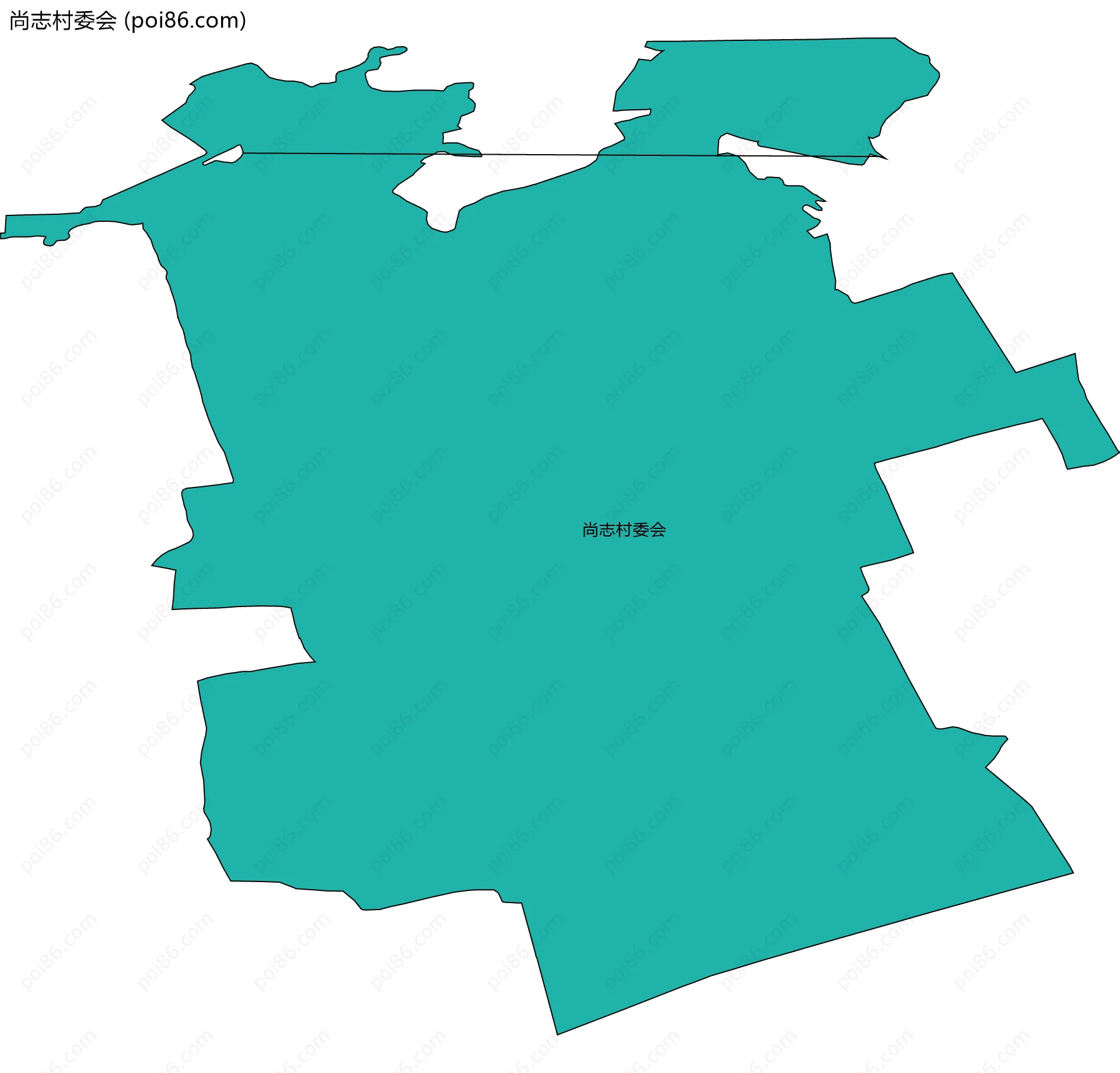 尚志村委会边界地图